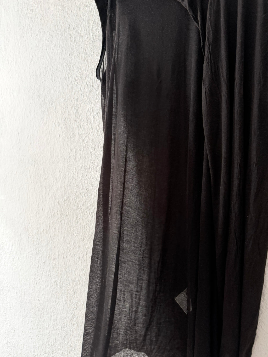 S/S 10 "RELEASE" Black Cotton & Viscose Runway Mock Neck Tank Top Rick Owens L