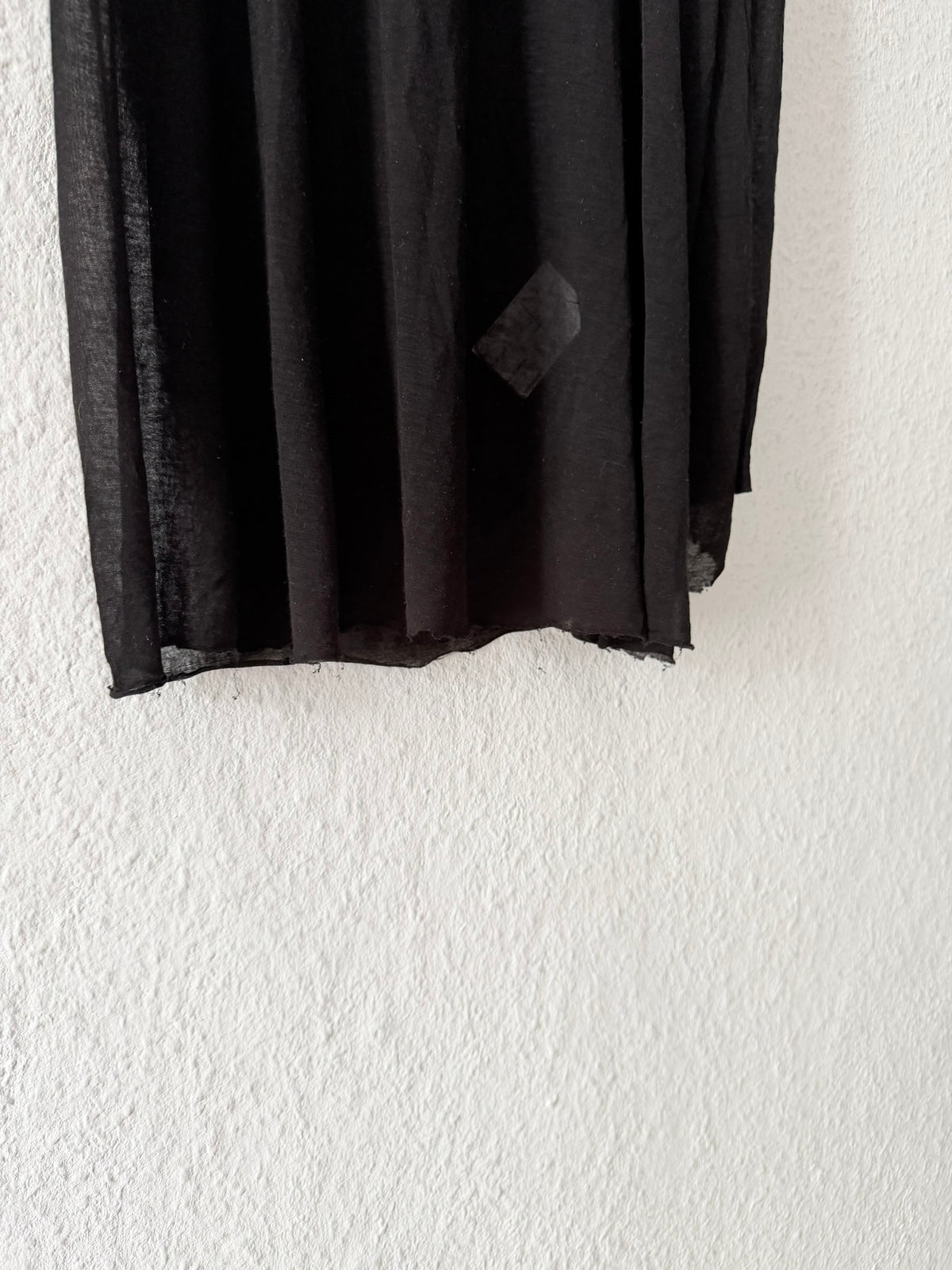 S/S 10 "RELEASE" Black Cotton & Viscose Runway Mock Neck Tank Top Rick Owens L