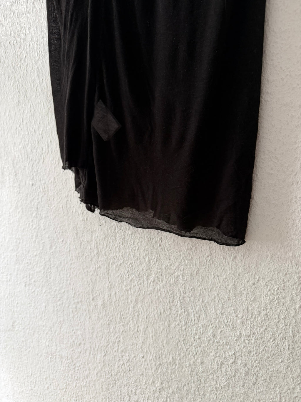 S/S 10 "RELEASE" Black Cotton & Viscose Runway Mock Neck Tank Top Rick Owens L