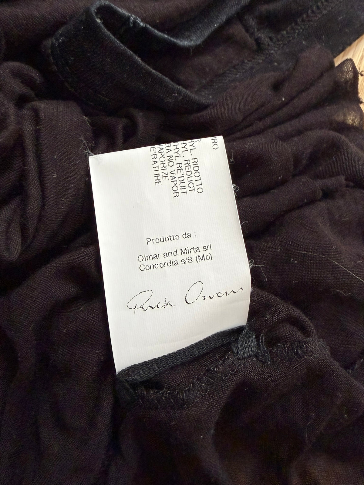 S/S 10 "RELEASE" Black Cotton & Viscose Runway Mock Neck Tank Top Rick Owens L