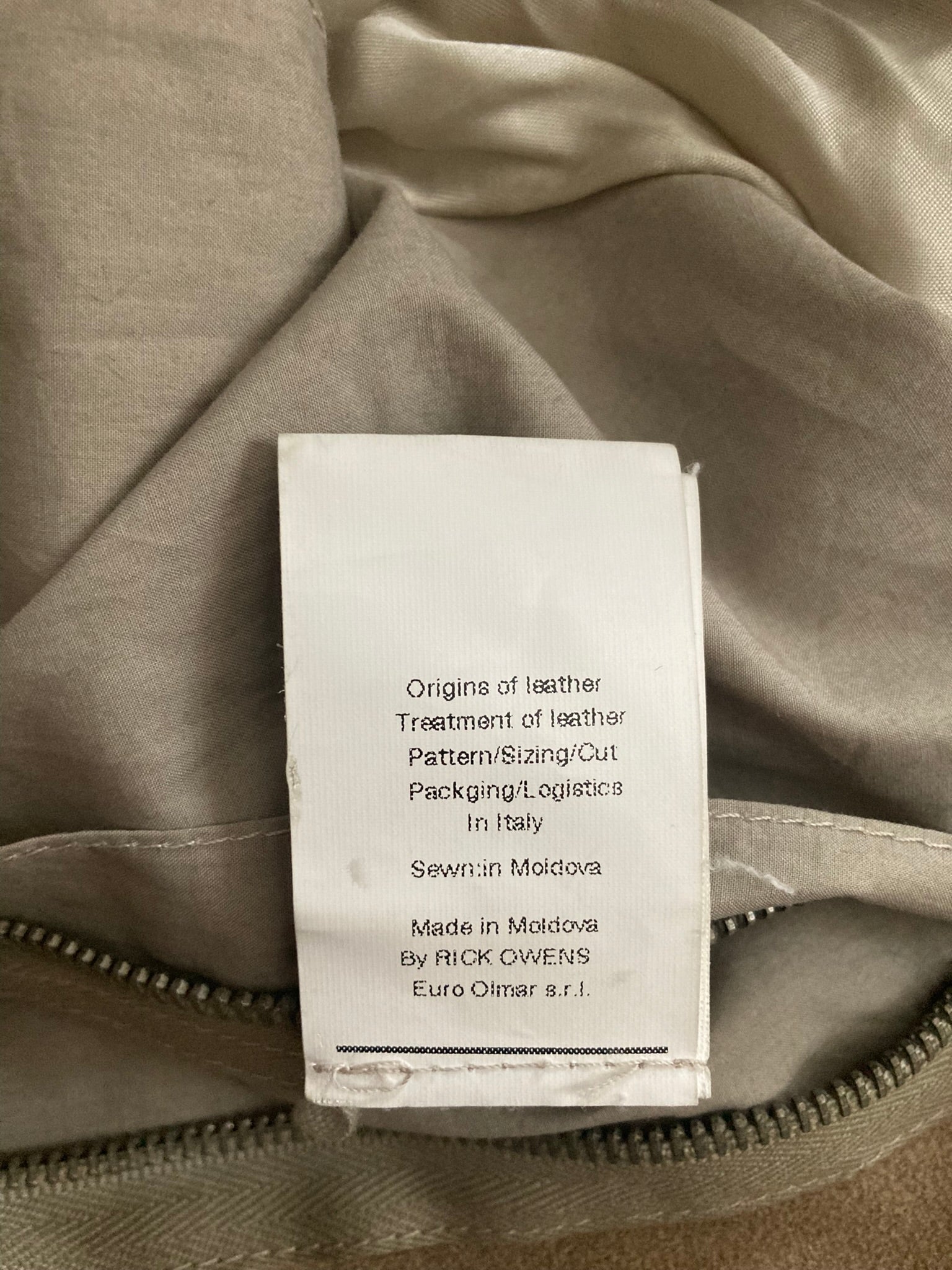 F/W 12 "MOUNTAIN" Cropped Runway Suede Calf Leather Jacket in Black & Pearl Size 52/L