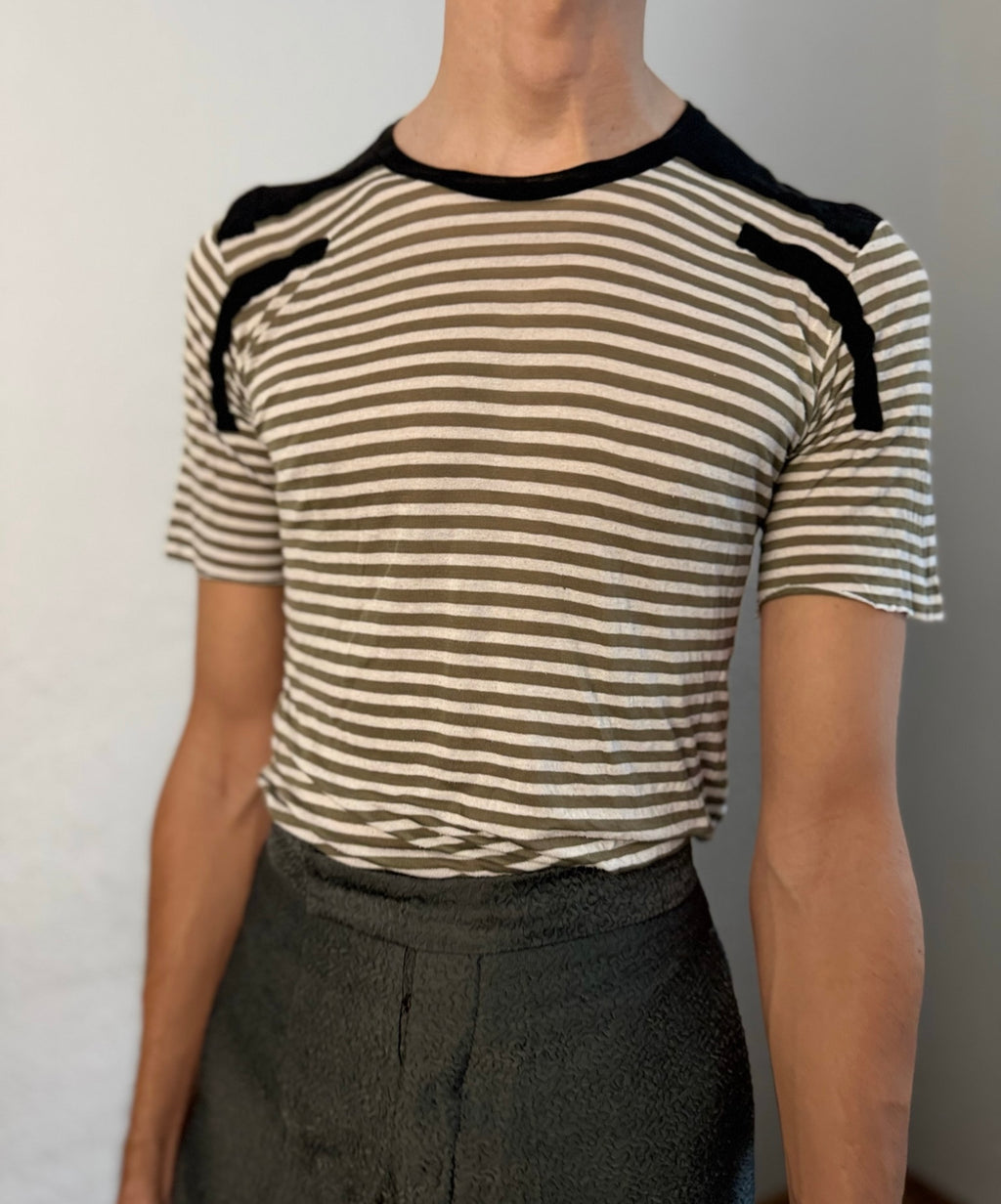 S/S 08 "CREATCH" Striped Short Sleeve T-Shirt