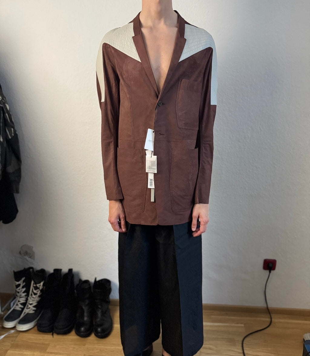 S/S 21  "PHLEGETHON" Runway Blistered Lamb Leather Lido Jacket