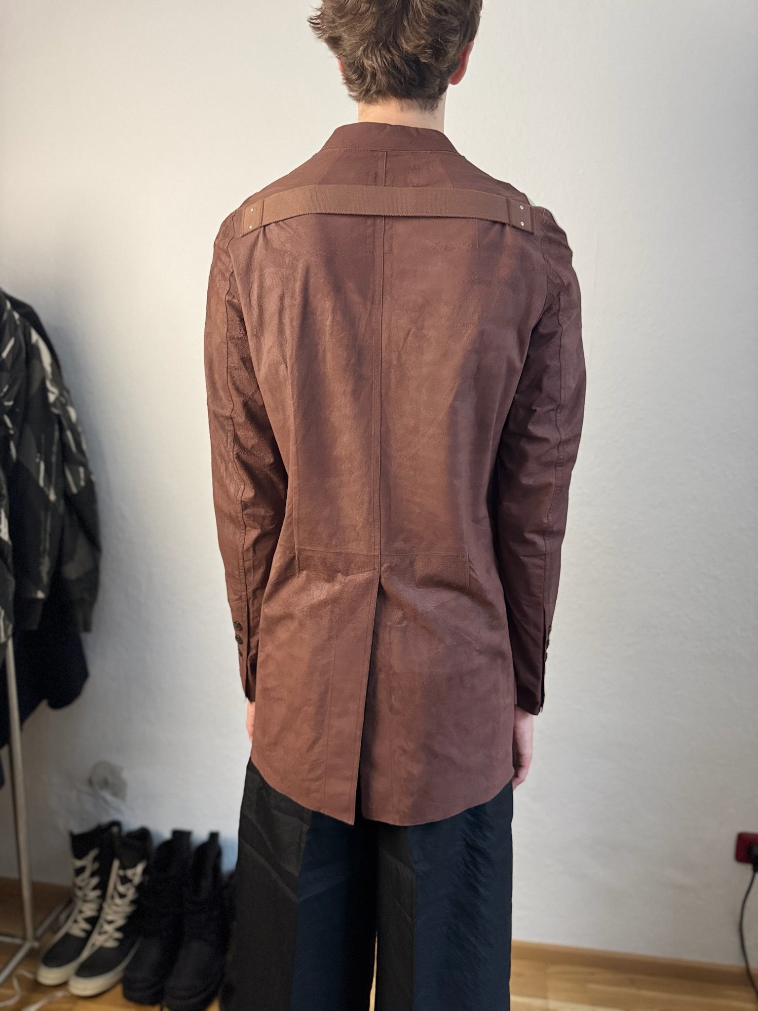 S/S 21  "PHLEGETHON" Runway Blistered Lamb Leather Lido Jacket