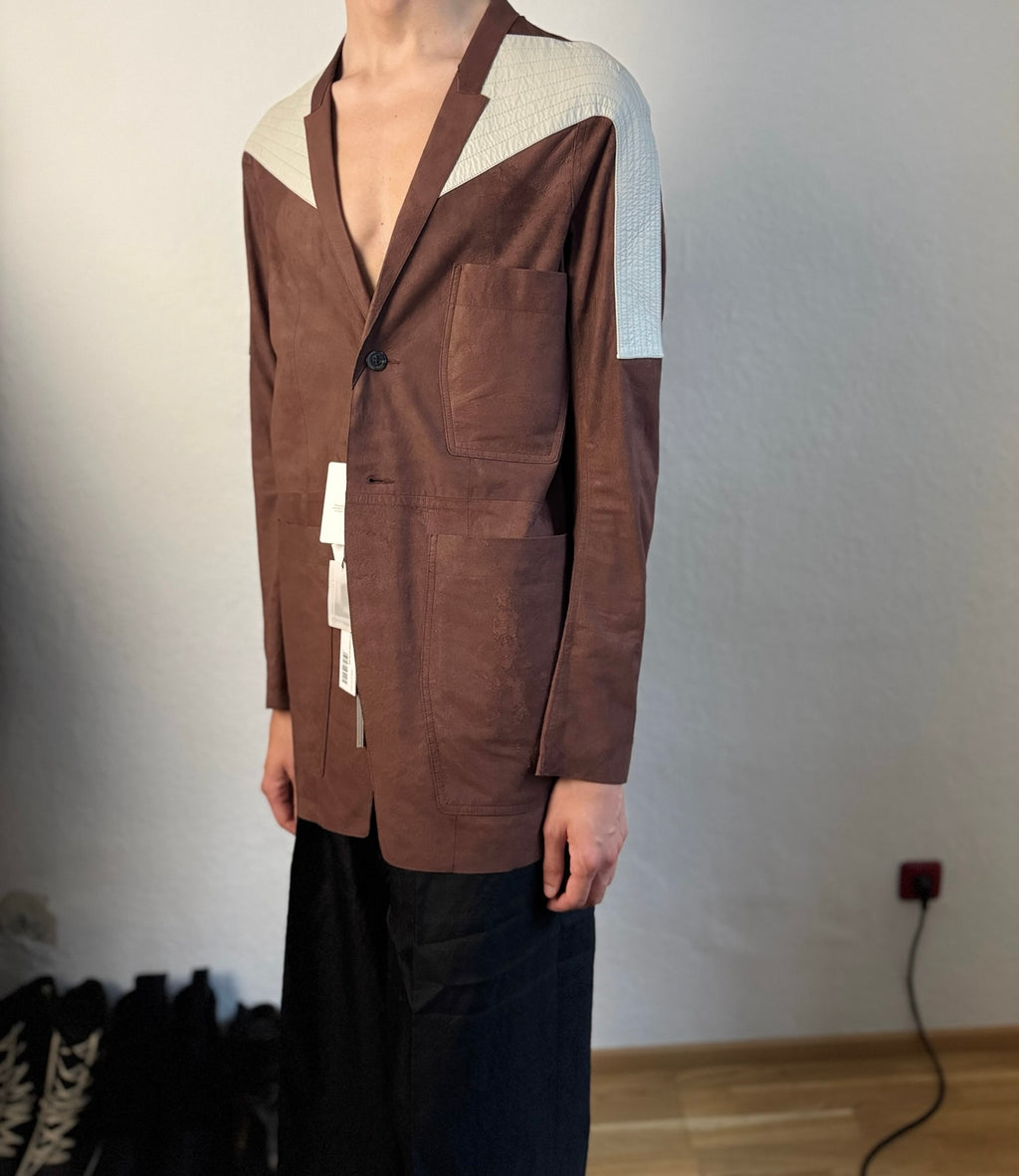 S/S 21  "PHLEGETHON" Runway Blistered Lamb Leather Lido Jacket