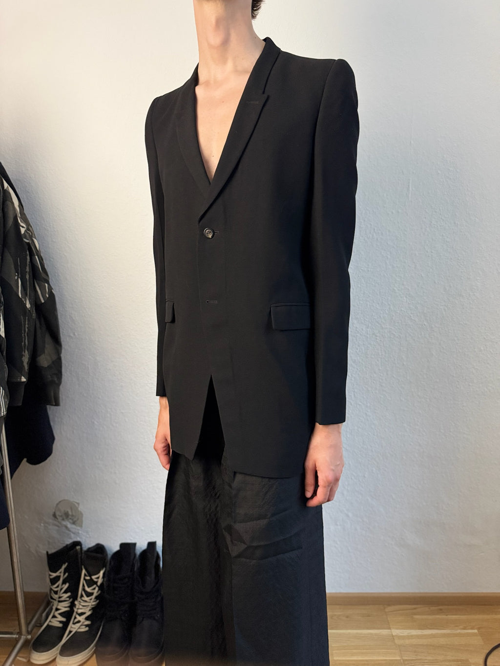 S/S 20 “TECUATL” Runway Tatlin Light Wool Blazer Rick Owens