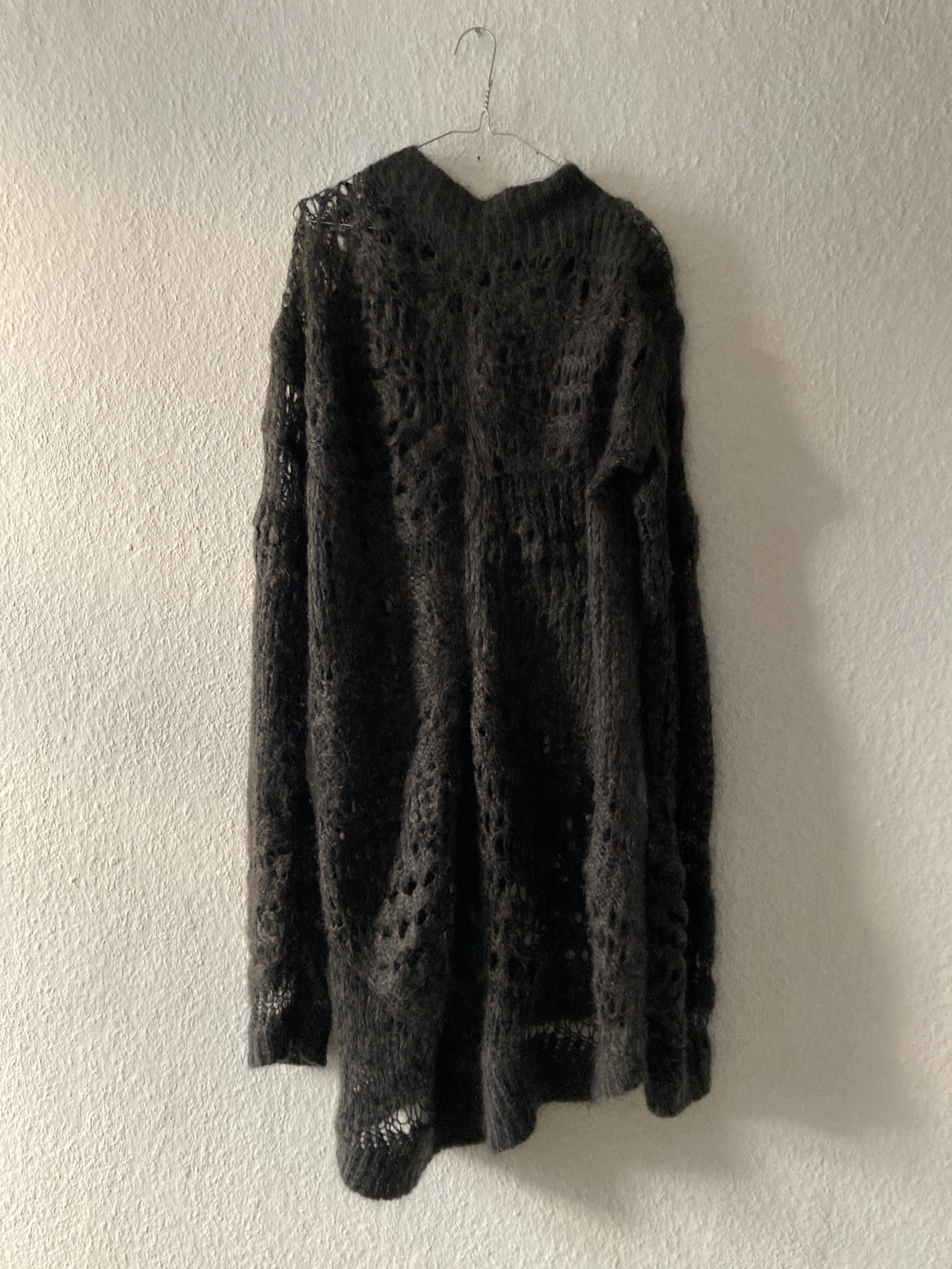 F/W 14 "MOODY" Sample Mohair & Silk Psycho Knit Rick Owens M
