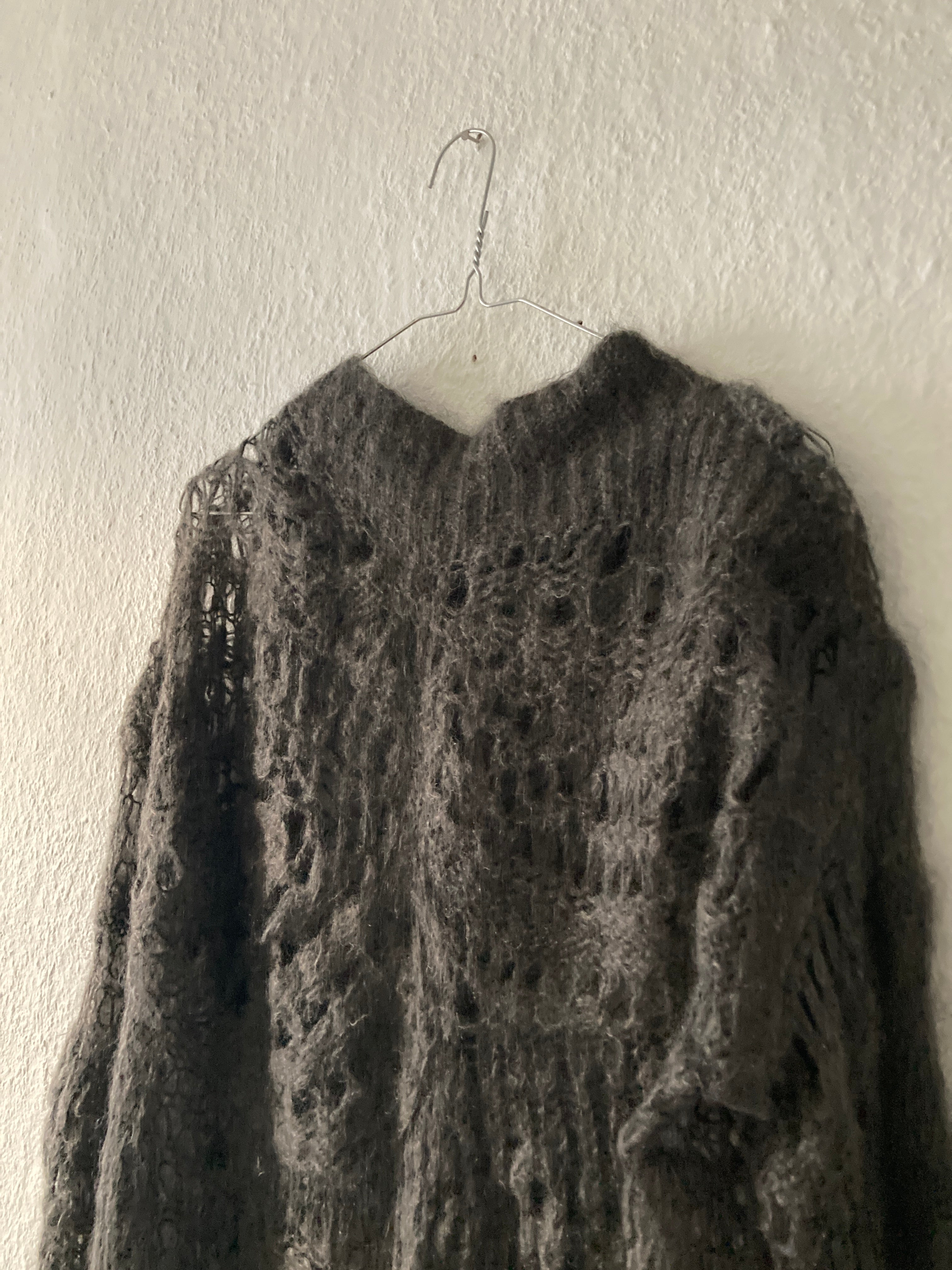 F/W 14 "MOODY" Sample Mohair & Silk Psycho Knit Rick Owens M