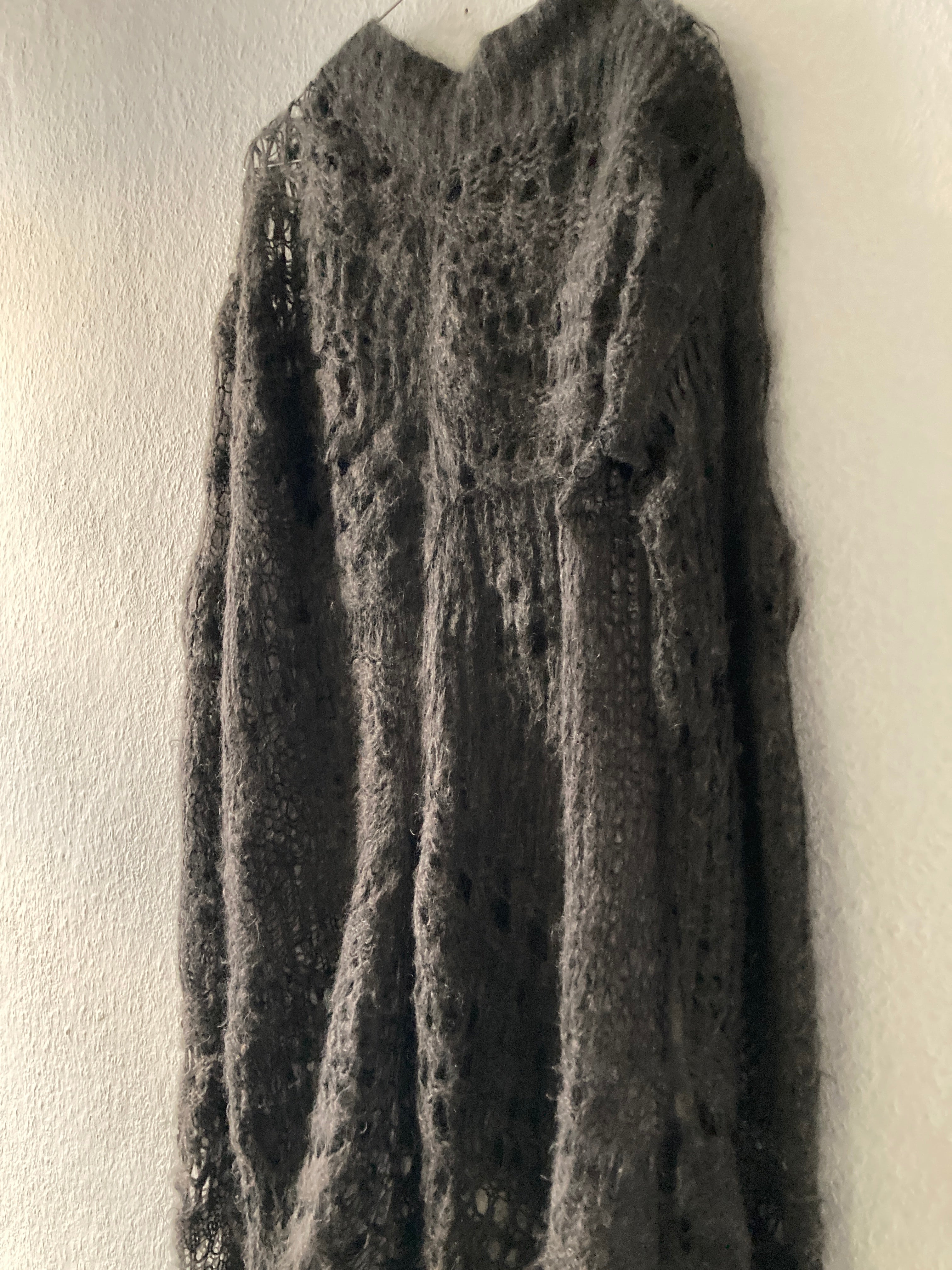 F/W 14 "MOODY" Sample Mohair & Silk Psycho Knit Rick Owens M