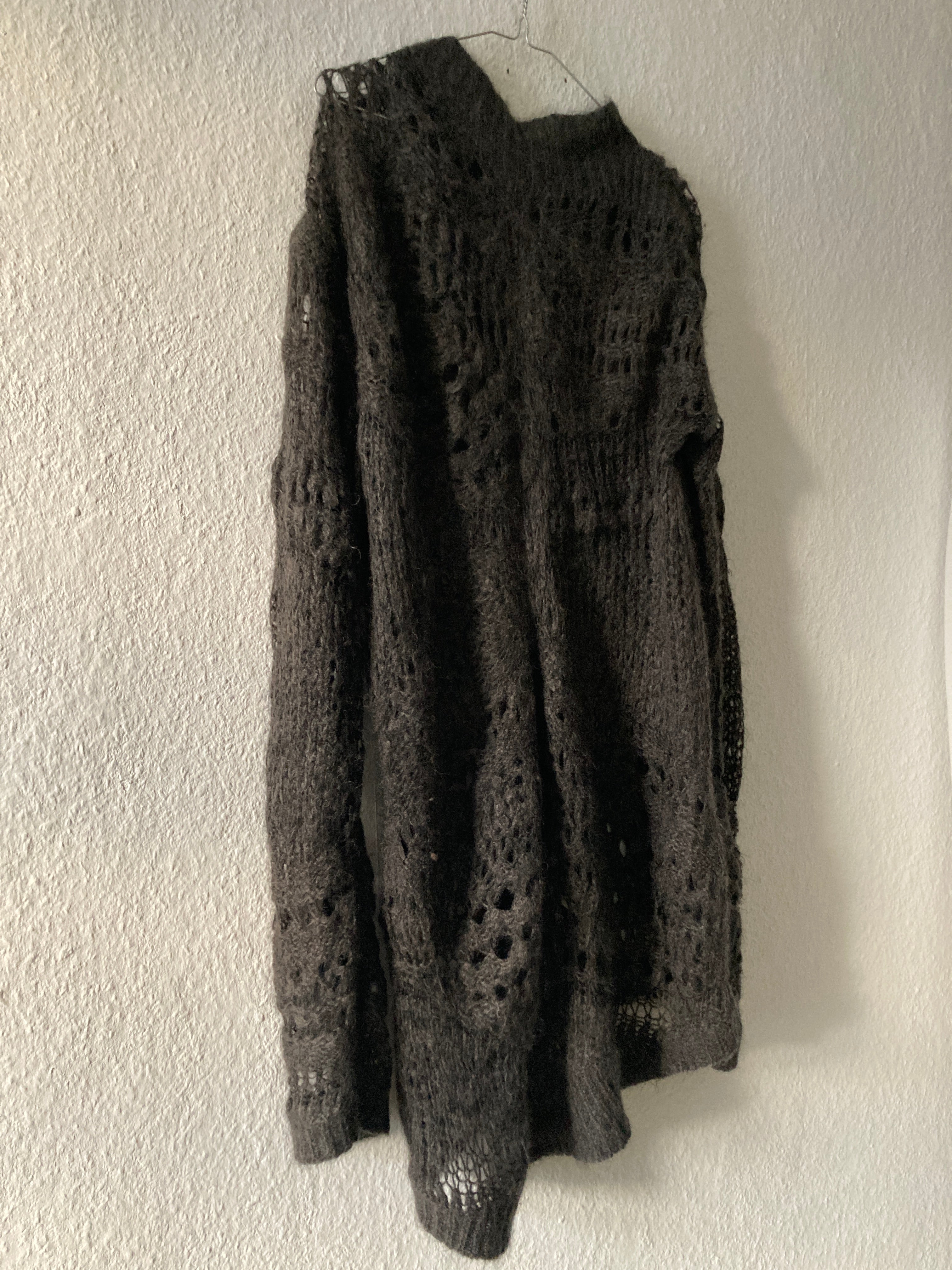 F/W 14 "MOODY" Sample Mohair & Silk Psycho Knit Rick Owens M