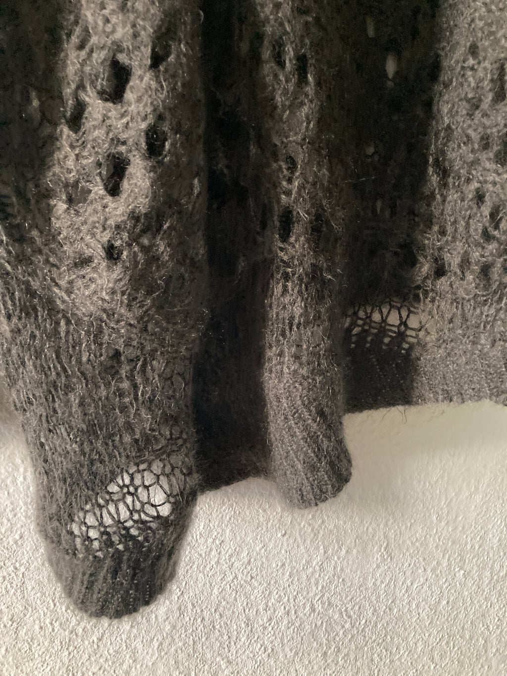 F/W 14 "MOODY" Sample Mohair & Silk Psycho Knit Rick Owens M