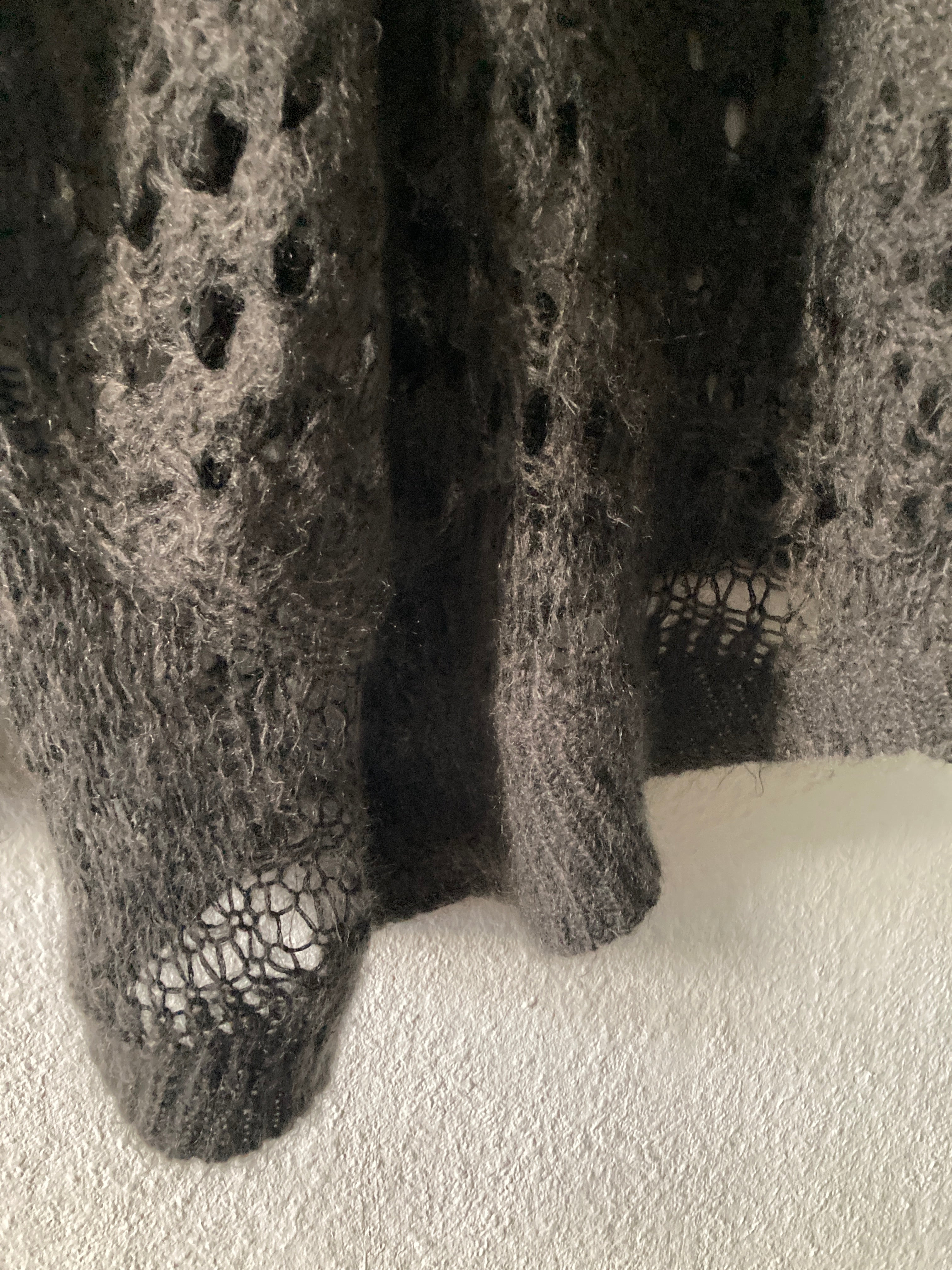 F/W 14 "MOODY" Sample Mohair & Silk Psycho Knit Rick Owens M