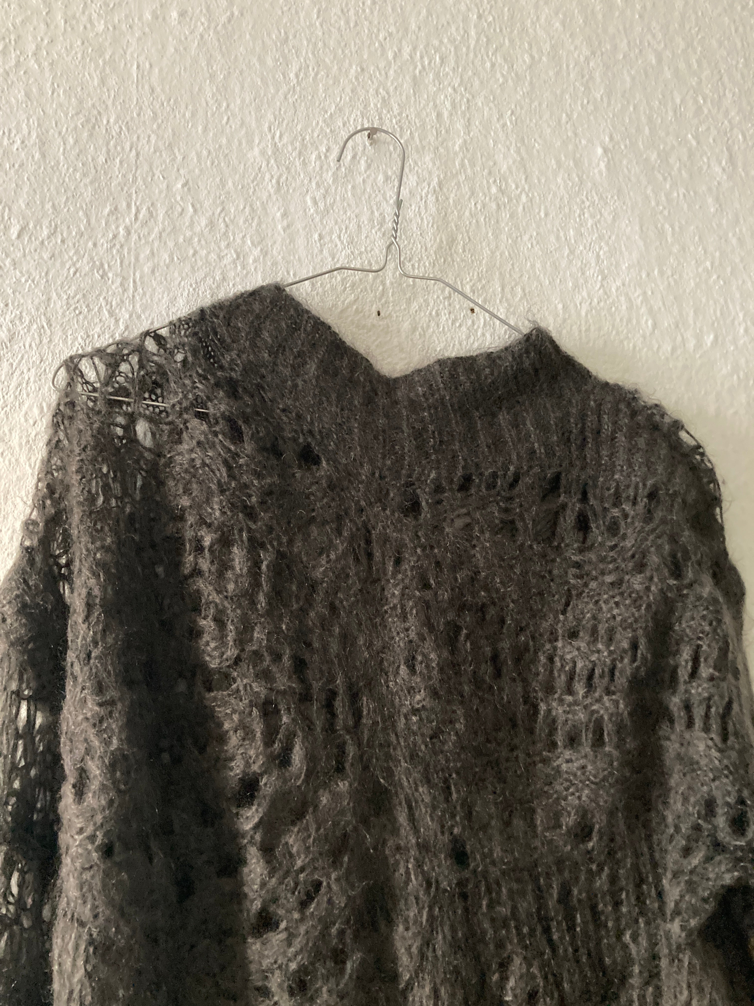 F/W 14 "MOODY" Sample Mohair & Silk Psycho Knit Rick Owens M