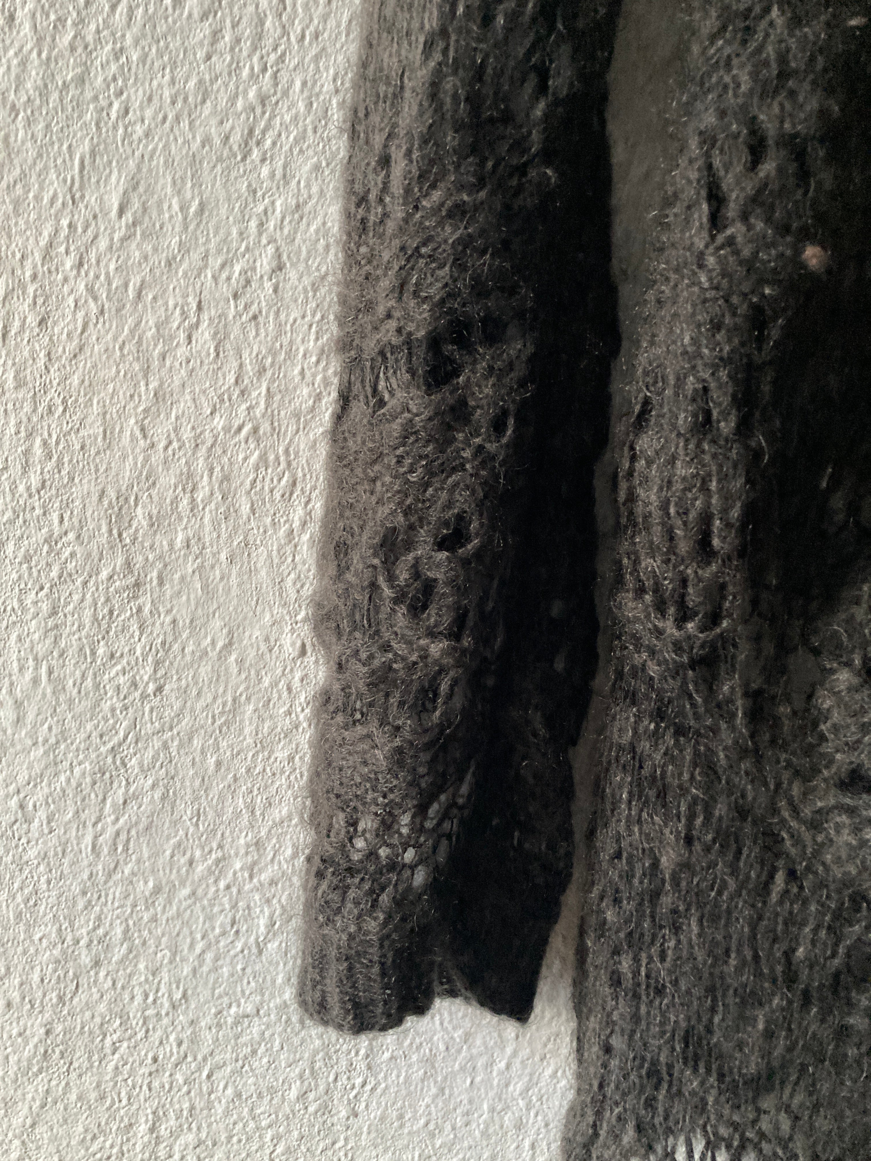 F/W 14 "MOODY" Sample Mohair & Silk Psycho Knit Rick Owens M
