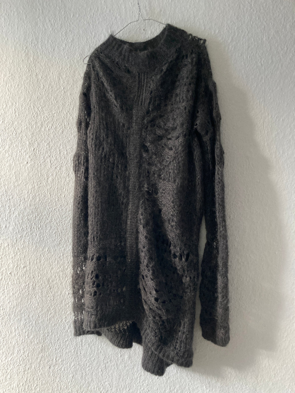 F/W 14 "MOODY" Sample Mohair & Silk Psycho Knit Rick Owens M