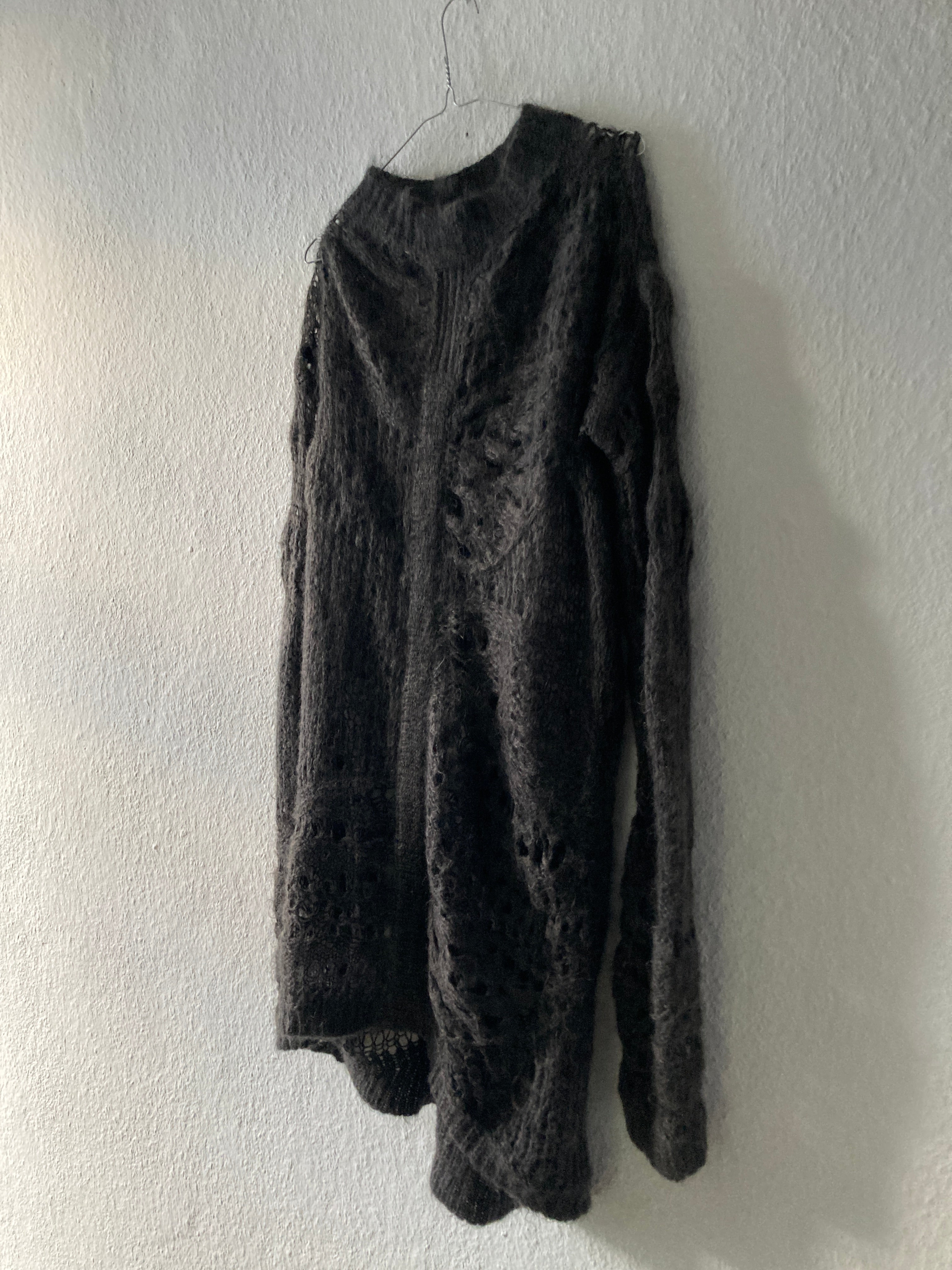 F/W 14 "MOODY" Sample Mohair & Silk Psycho Knit Rick Owens M
