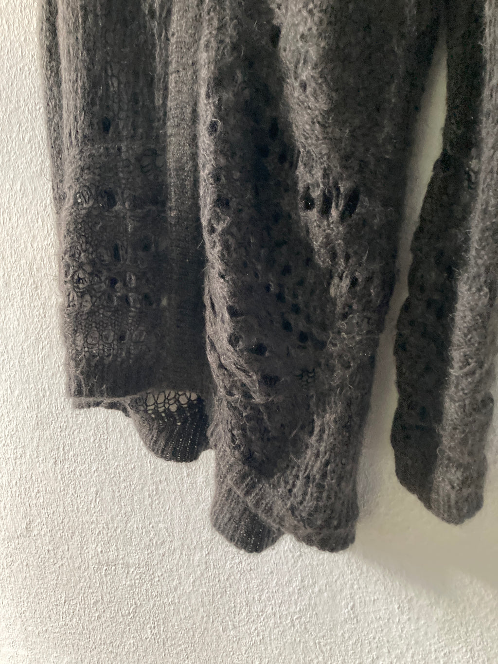 F/W 14 "MOODY" Sample Mohair & Silk Psycho Knit Rick Owens M
