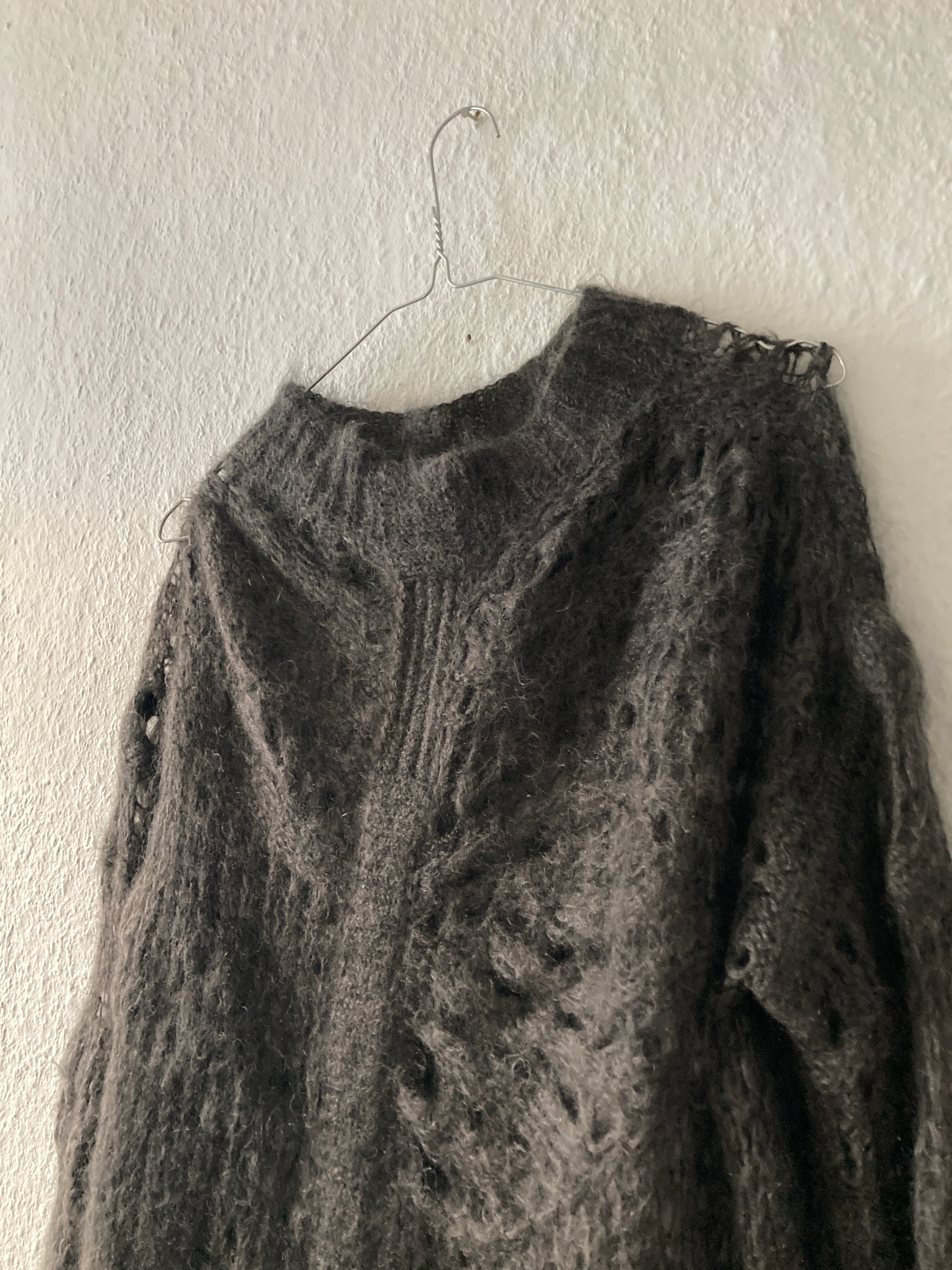 F/W 14 "MOODY" Sample Mohair & Silk Psycho Knit Rick Owens M