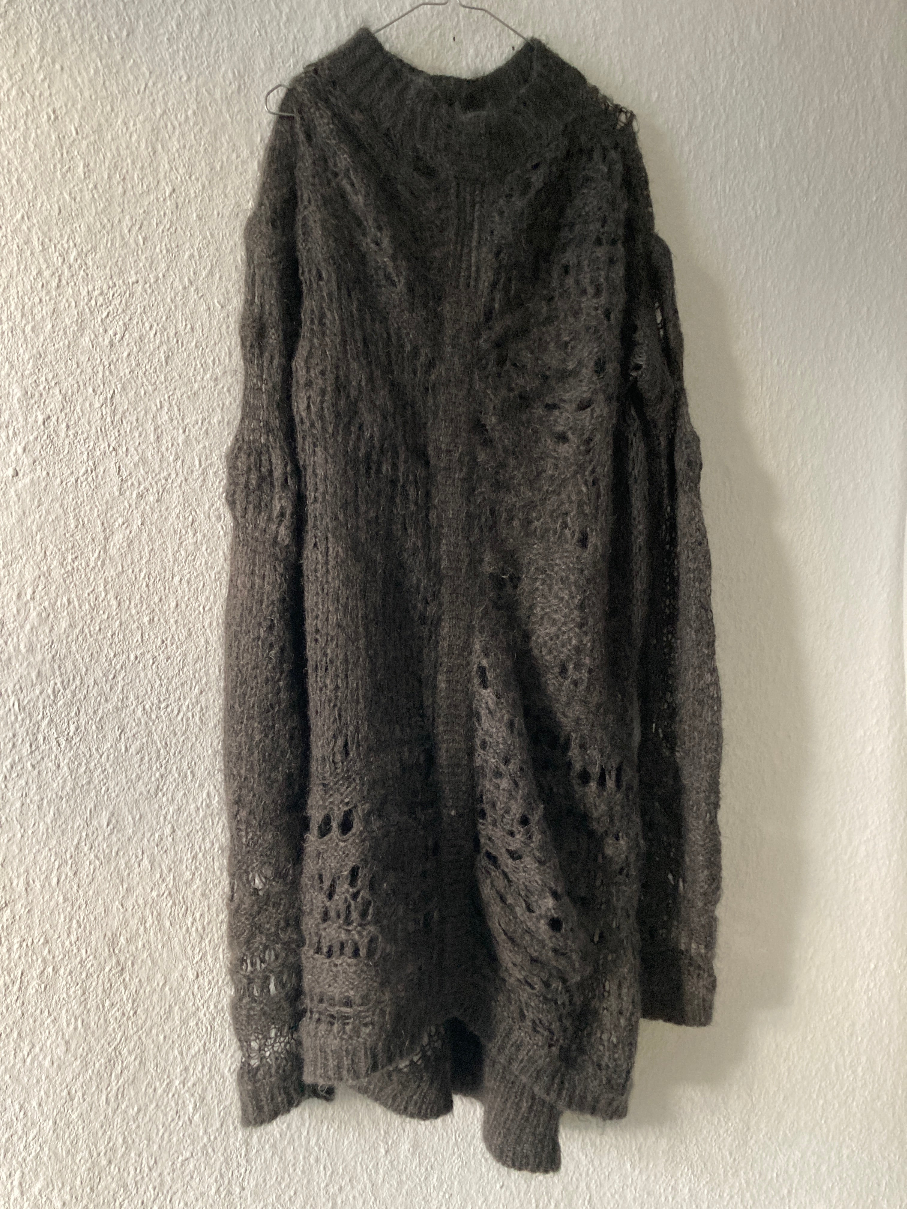F/W 14 "MOODY" Sample Mohair & Silk Psycho Knit Rick Owens M
