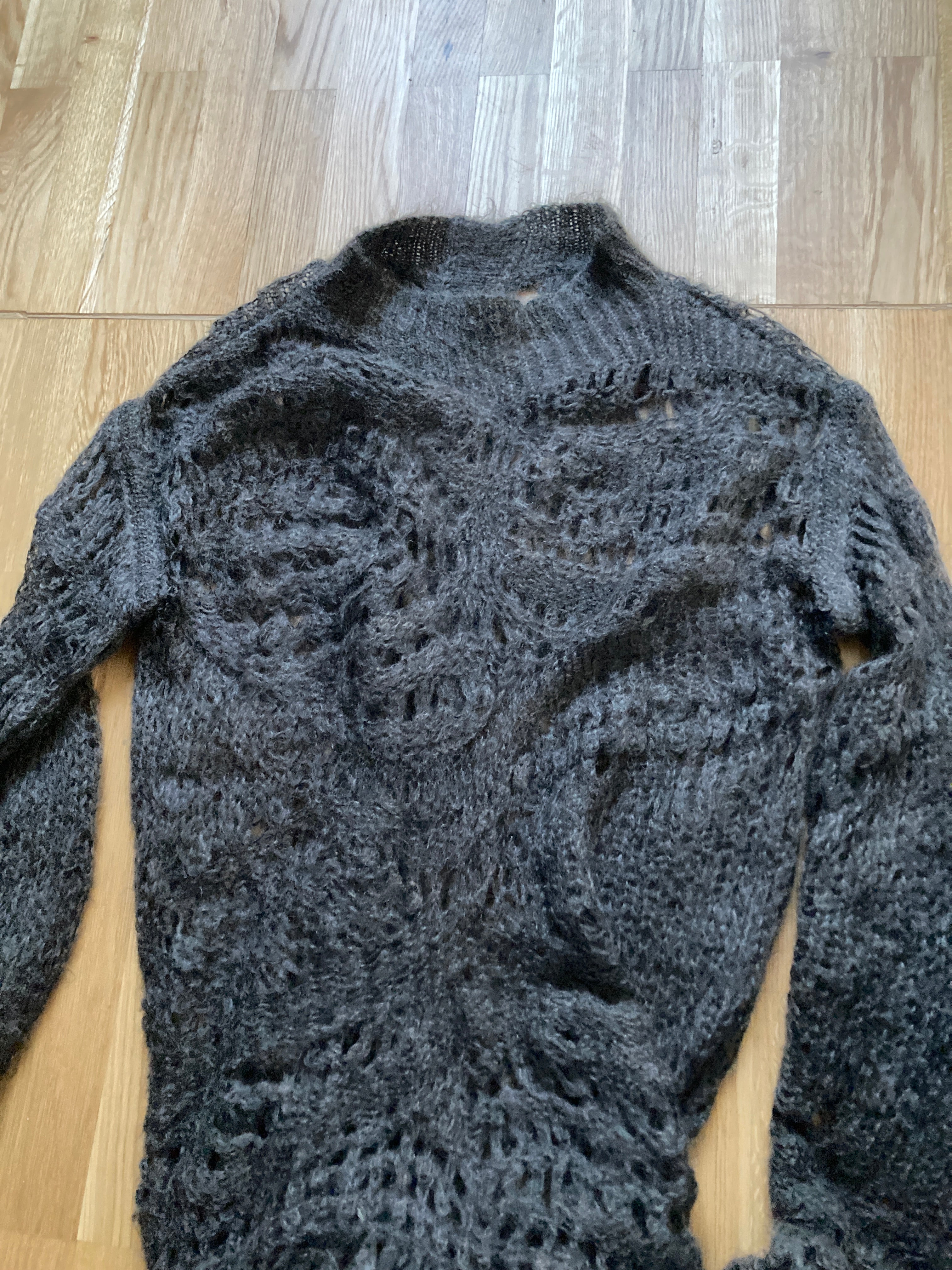 F/W 14 "MOODY" Sample Mohair & Silk Psycho Knit Rick Owens M