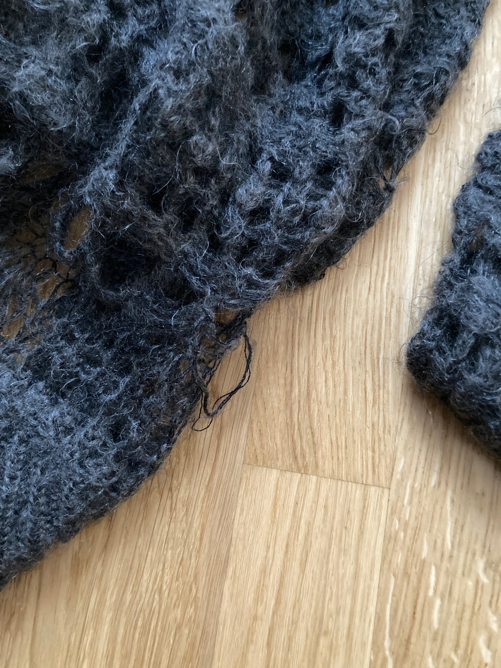 F/W 14 "MOODY" Sample Mohair & Silk Psycho Knit Rick Owens M