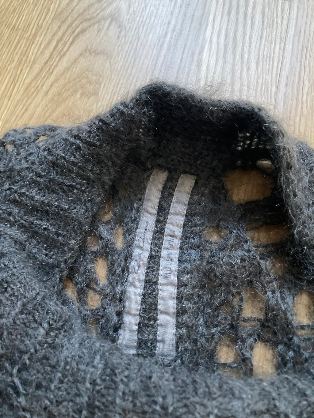 F/W 14 "MOODY" Sample Mohair & Silk Psycho Knit Rick Owens M