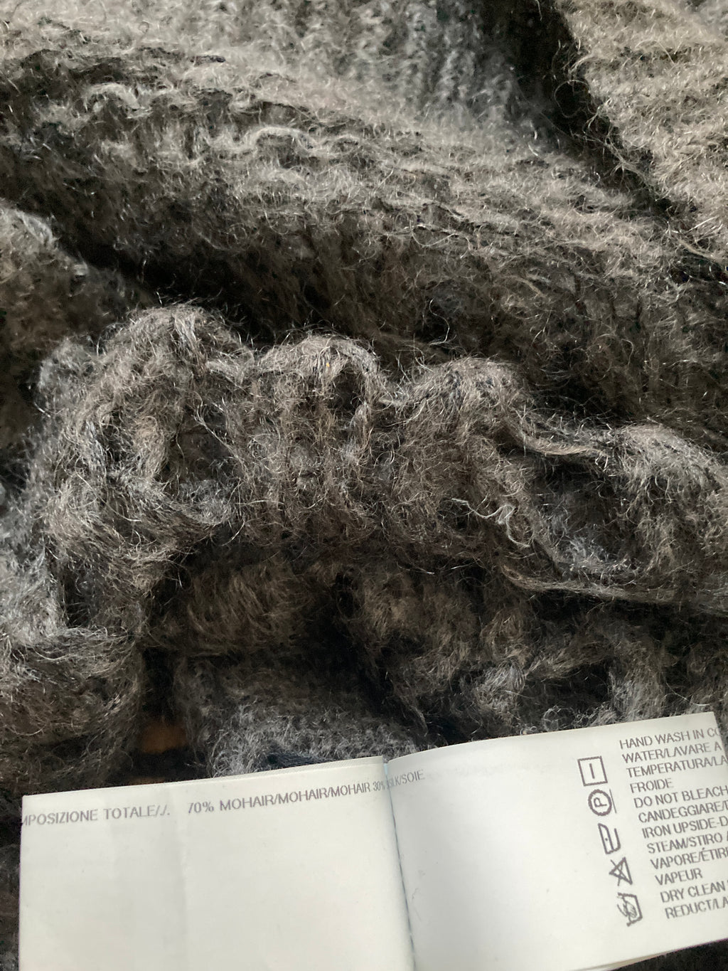 F/W 14 "MOODY" Sample Mohair & Silk Psycho Knit Rick Owens M