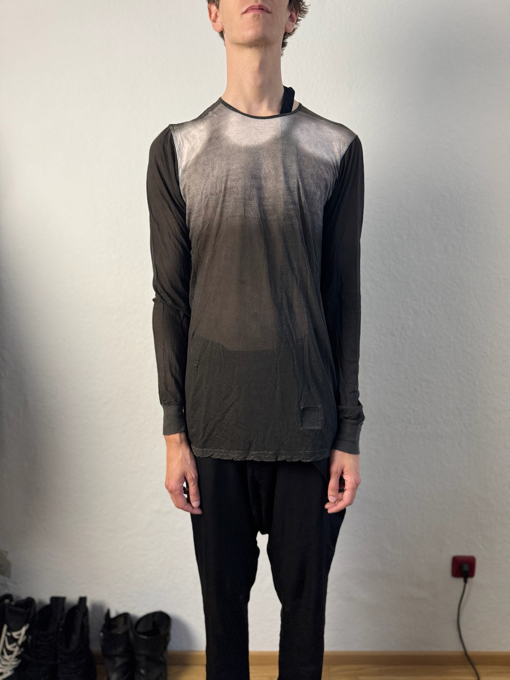 F/W 11 "LIMO" Semi-Sheer Degradé Longsleeve T-Shirt