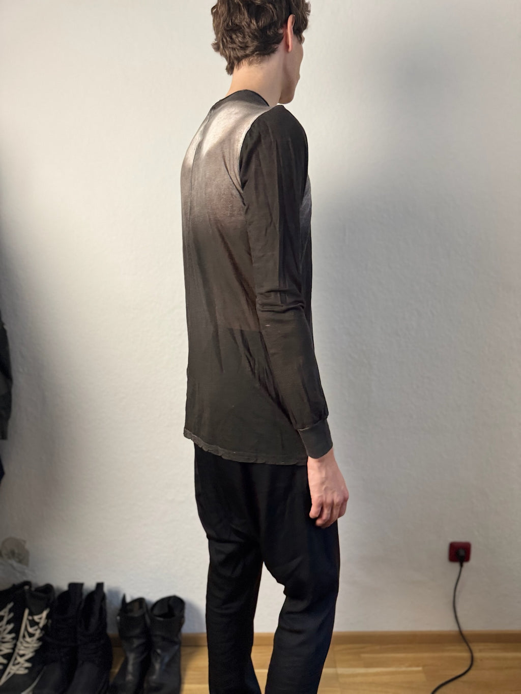 F/W 11 "LIMO" Semi-Sheer Degradé Longsleeve T-Shirt