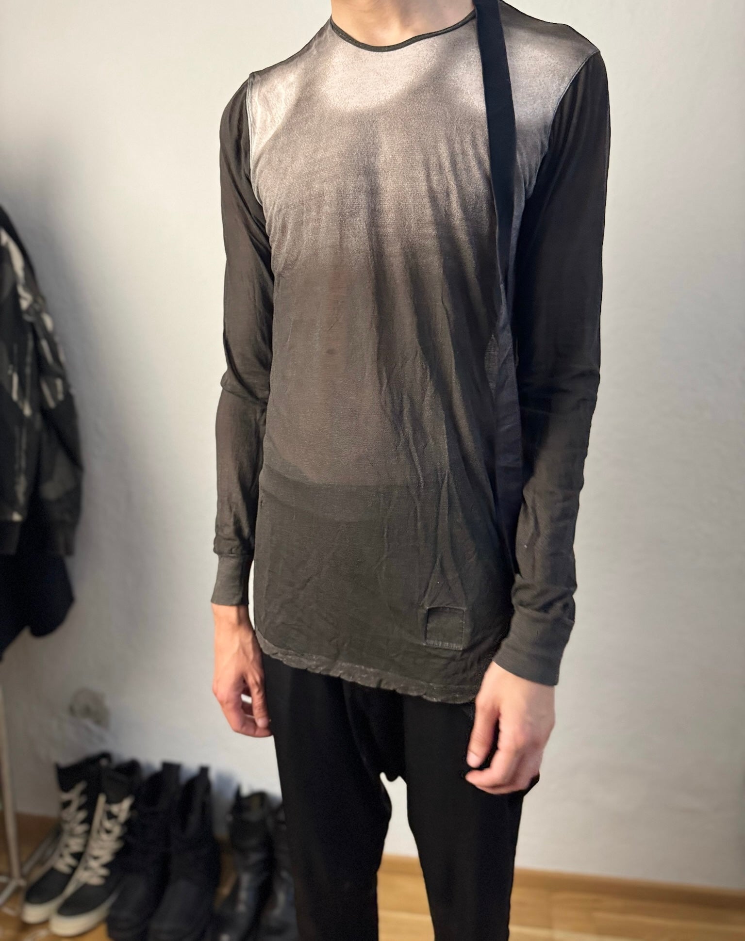 F/W 11 "LIMO" Semi-Sheer Degradé Longsleeve T-Shirt
