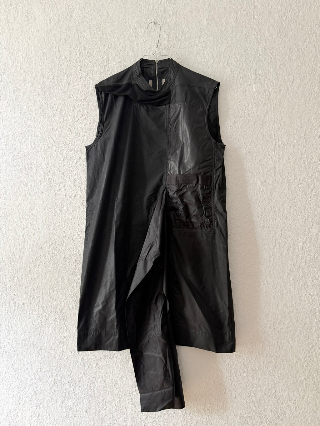 S/S 15 "FAUN" Waxed Sample Kangaroo Leather Pocket Tank Top M