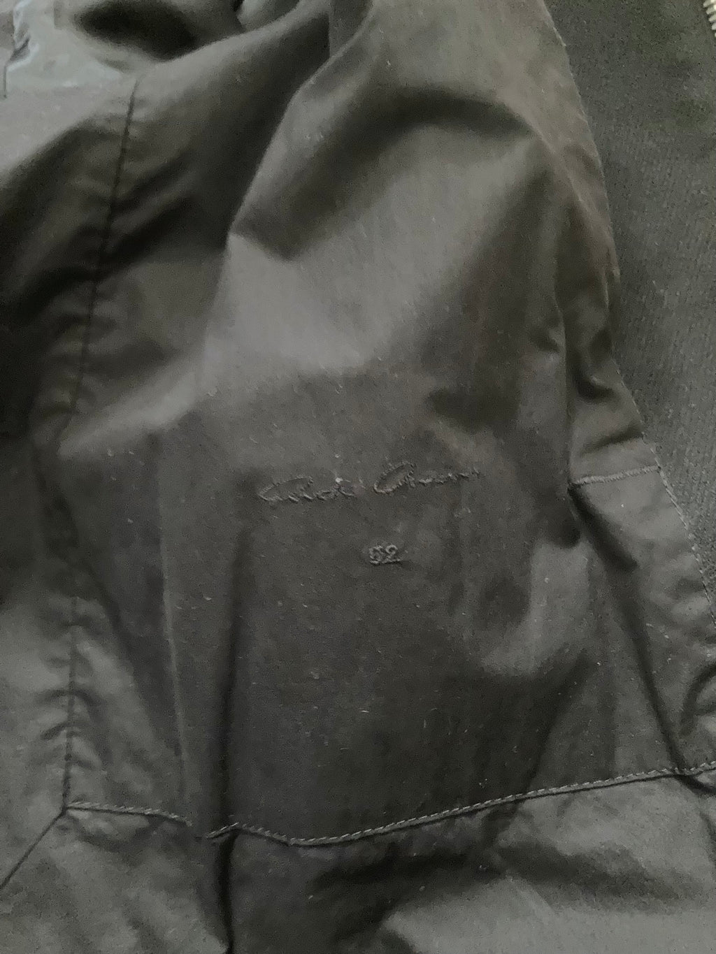 F/W 17 "GLITTER" Boxy Trench Collar Wool Coat in Black