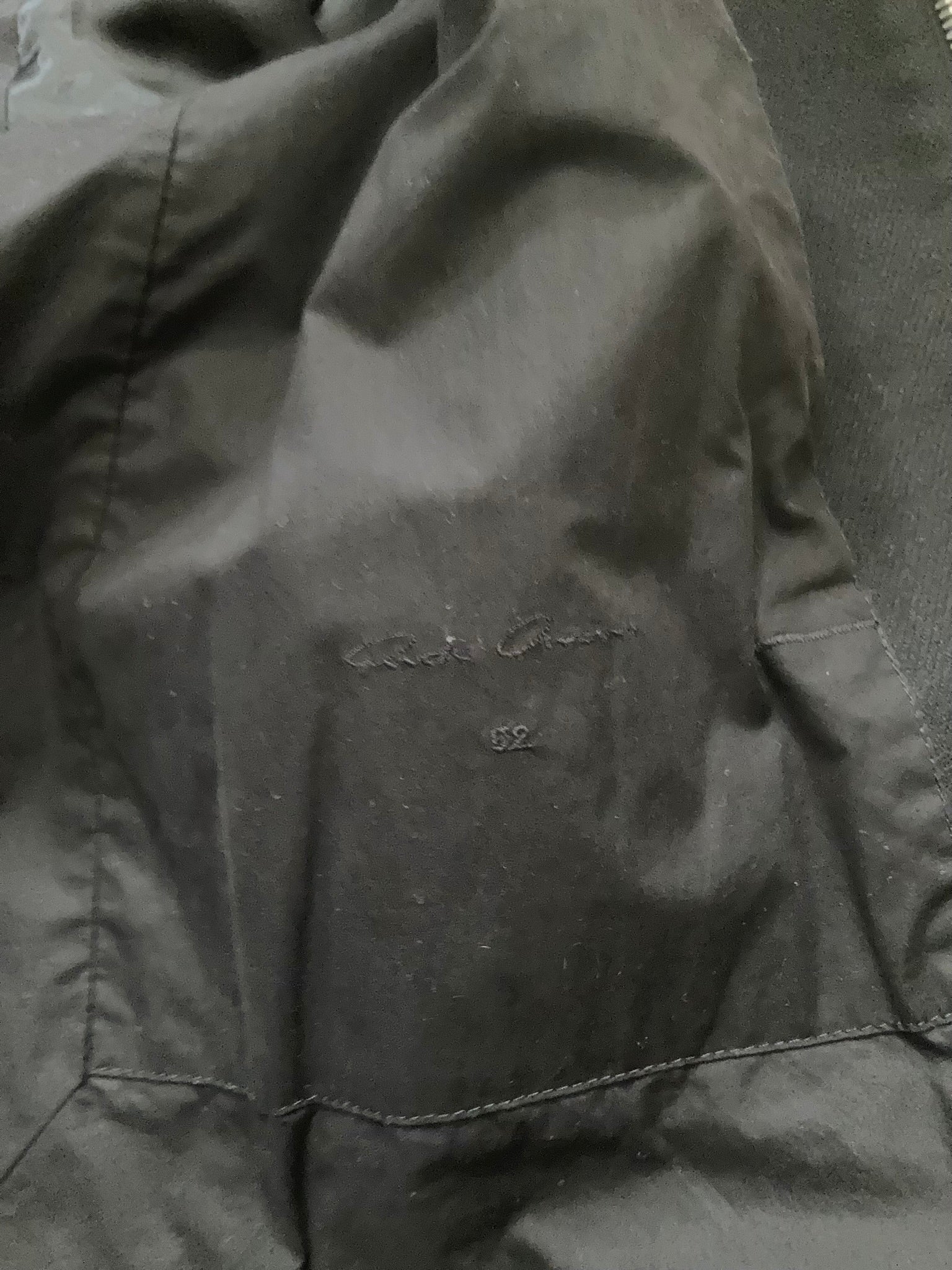 F/W 17 "GLITTER" Boxy Trench Collar Wool Coat in Black