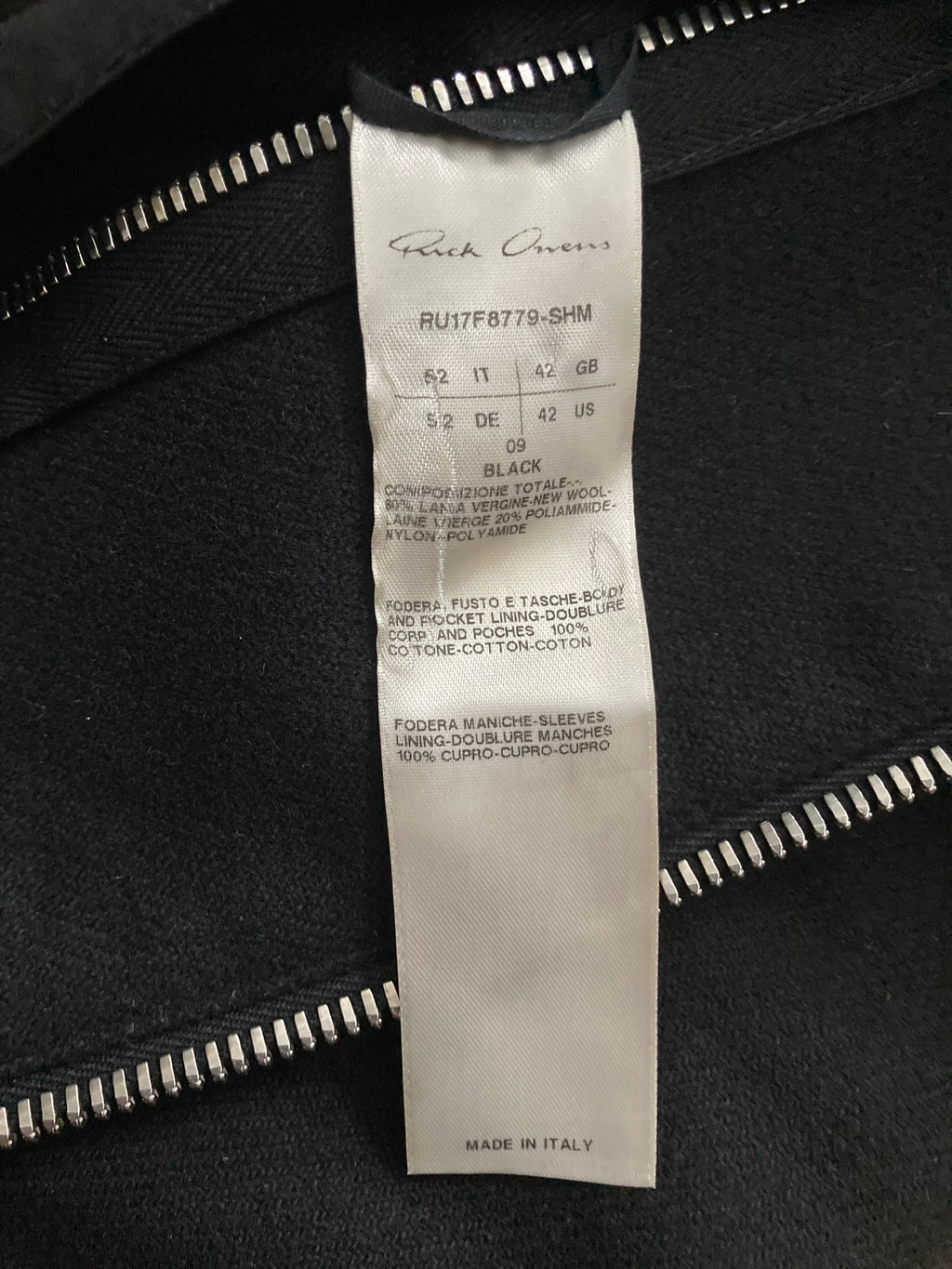 F/W 17 "GLITTER" Boxy Trench Collar Wool Coat in Black