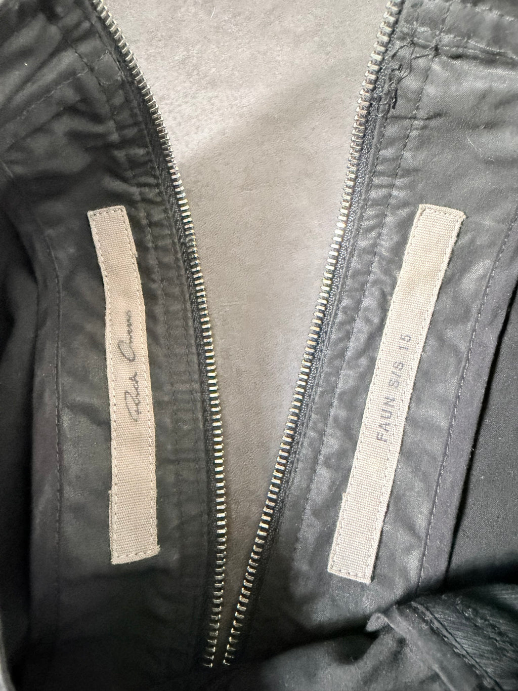 S/S 15 "FAUN" Waxed Sample Kangaroo Leather Pocket Tank Top M