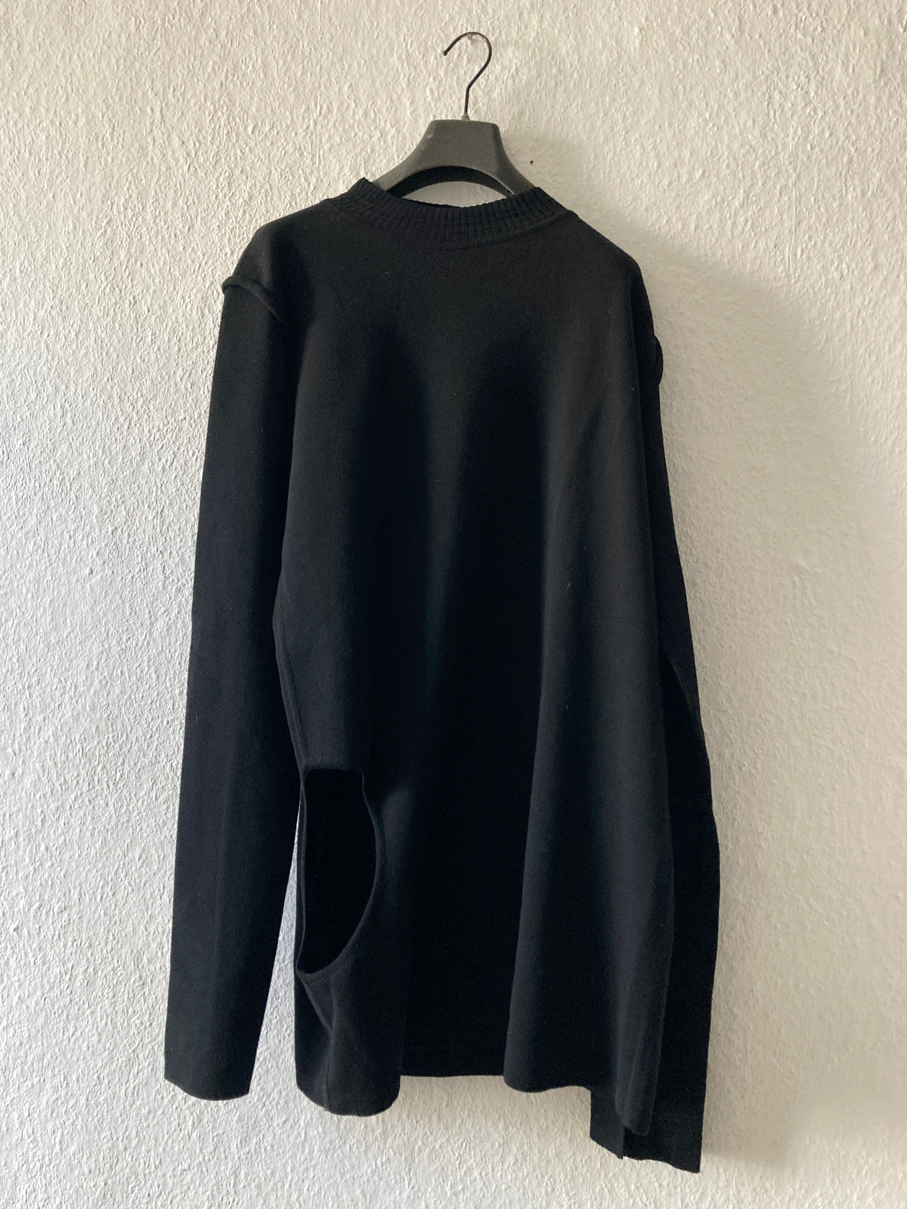 F/W 17 „GLITTER“ Black Runway Subhuman Weakling Wool Knit L