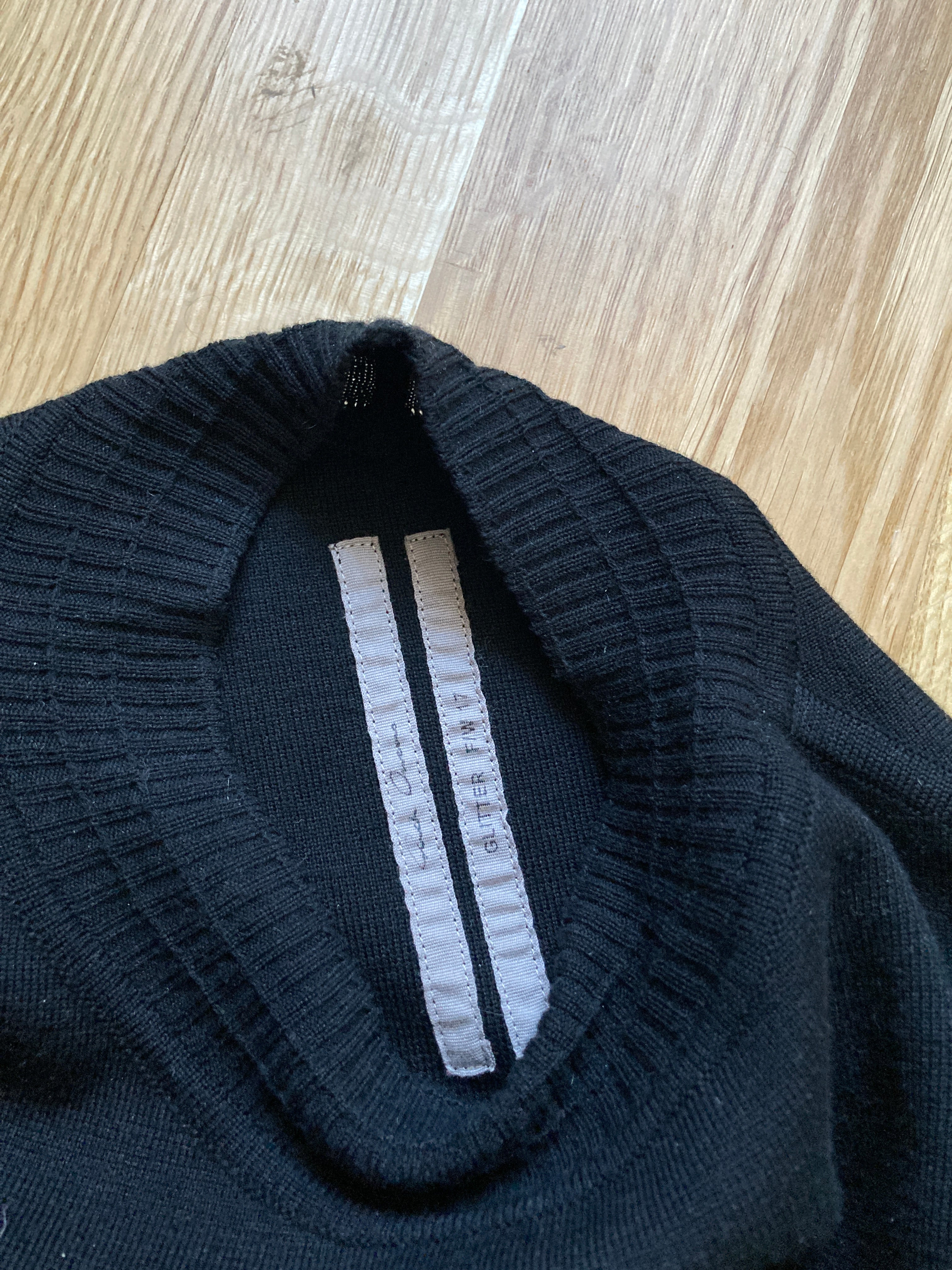 F/W 17 „GLITTER“ Black Runway Subhuman Weakling Wool Knit L