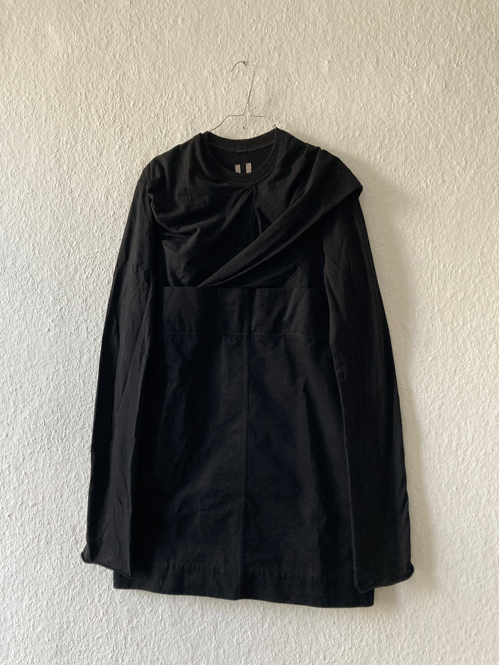 F/W 16 "MASTODON" Black Runway Layer Long Sleeve Rick Owens