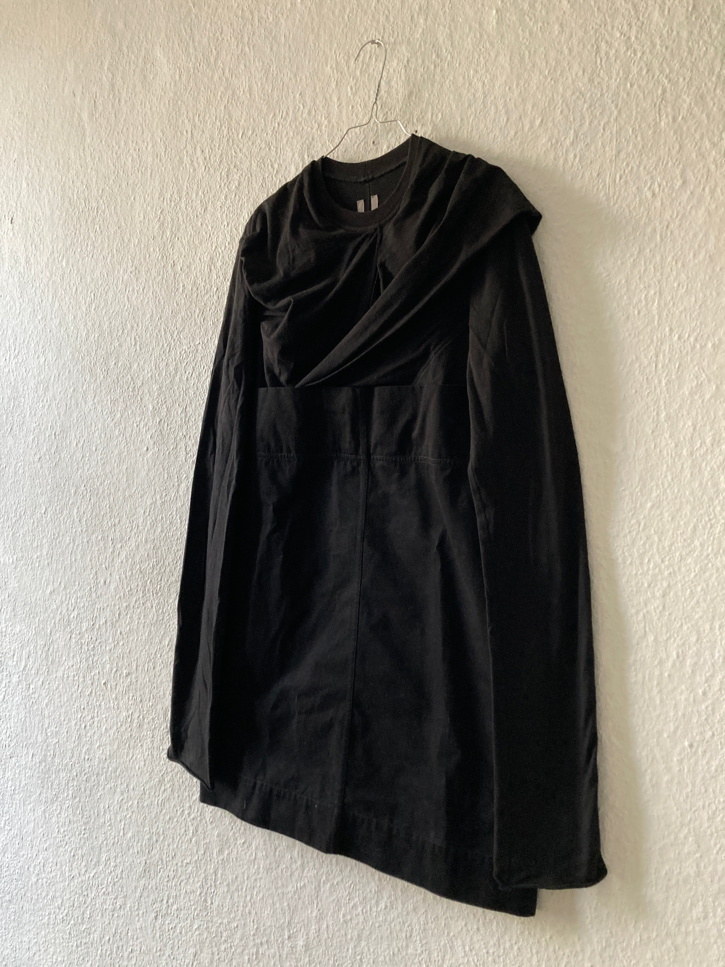 F/W 16 "MASTODON" Black Runway Layer Long Sleeve Rick Owens