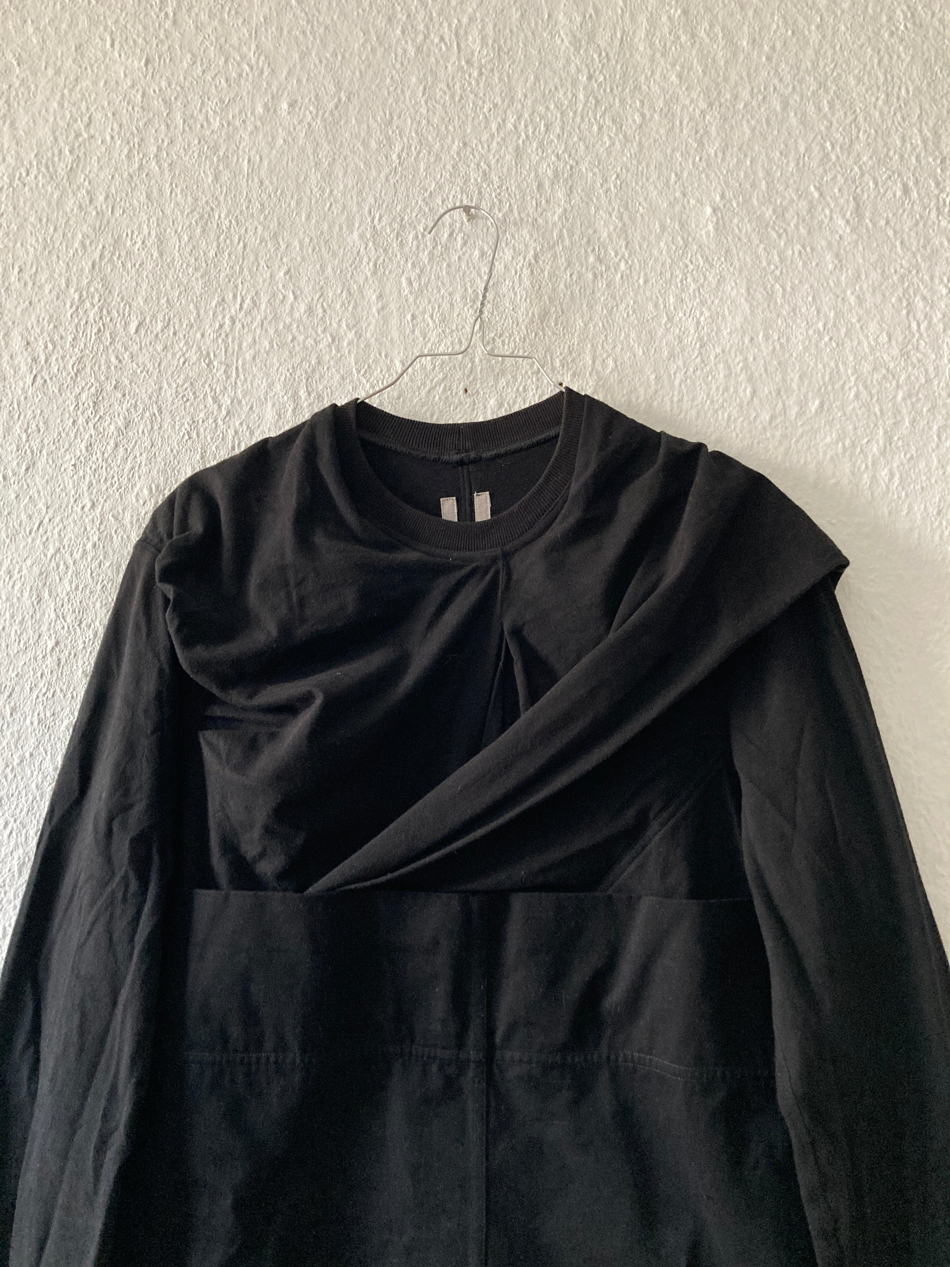 F/W 16 "MASTODON" Black Runway Layer Long Sleeve Rick Owens
