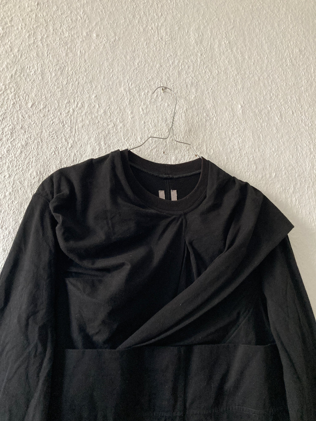 F/W 16 "MASTODON" Black Runway Layer Long Sleeve Rick Owens