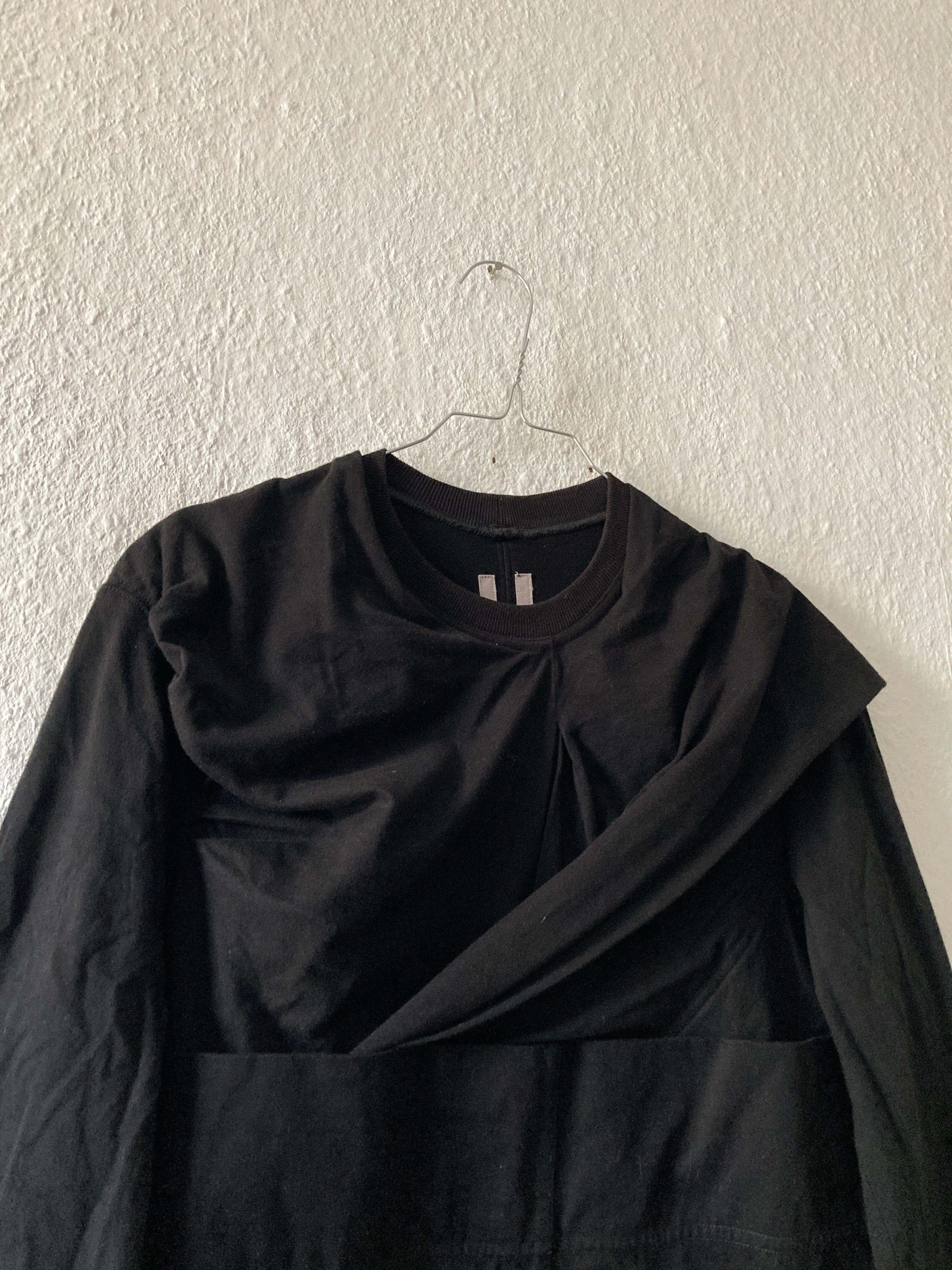 F/W 16 "MASTODON" Black Runway Layer Long Sleeve Rick Owens