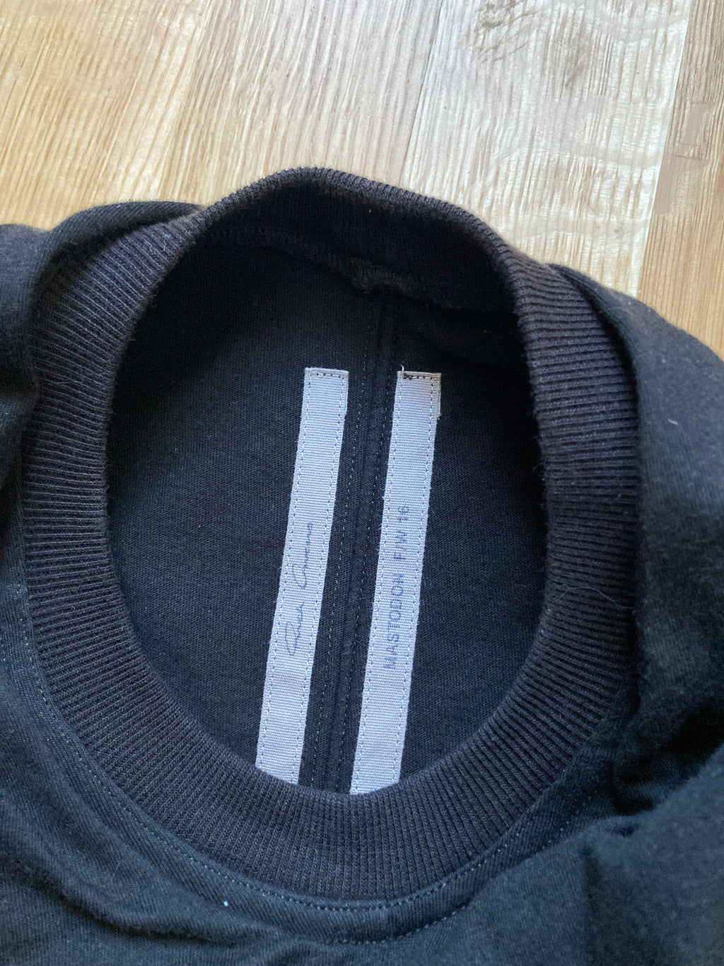 F/W 16 "MASTODON" Black Runway Layer Long Sleeve Rick Owens