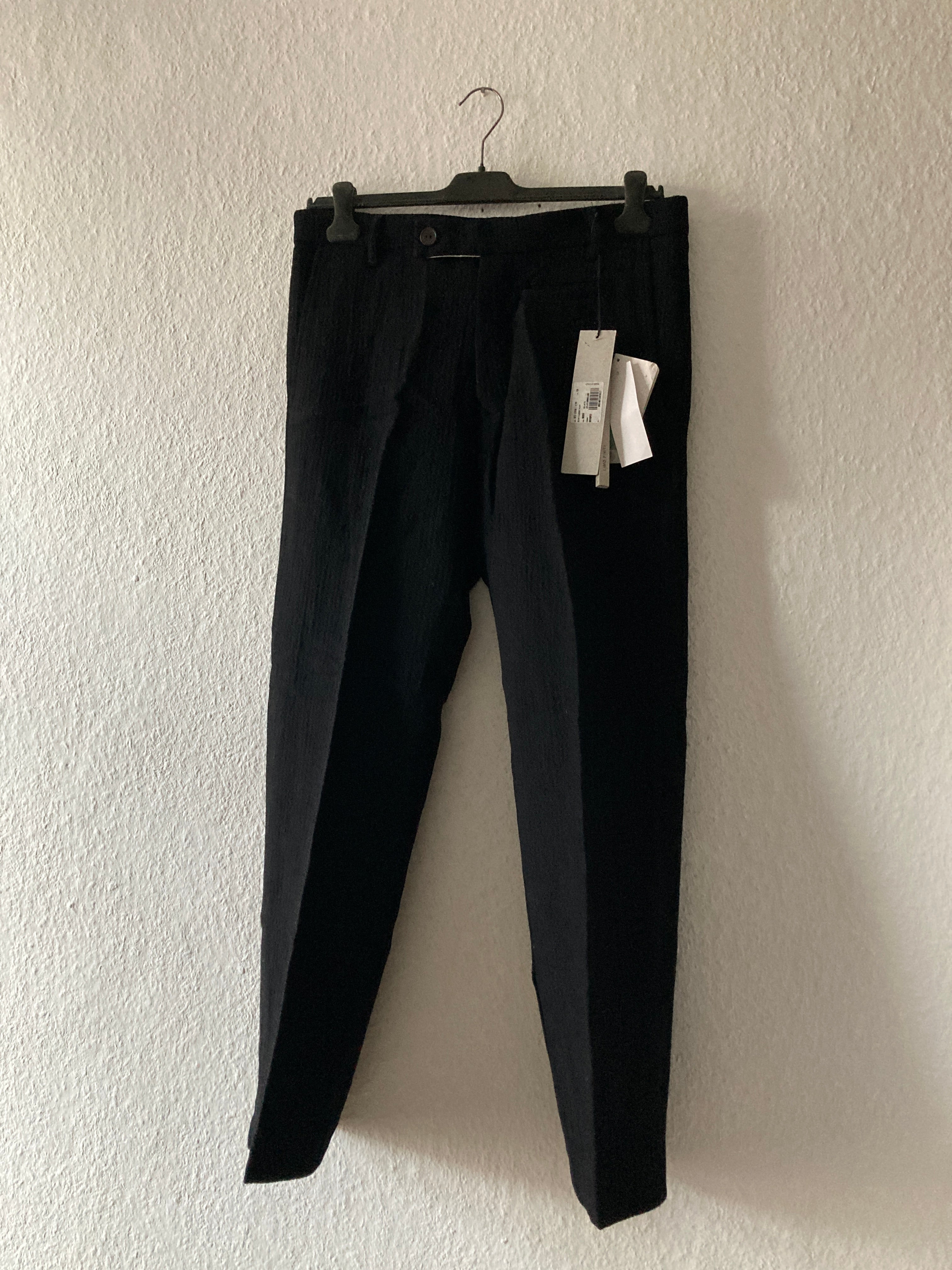 F/W 11 "LIMO" Textured Black Mohair & Wool Trousers Rick Owens in IT50/L