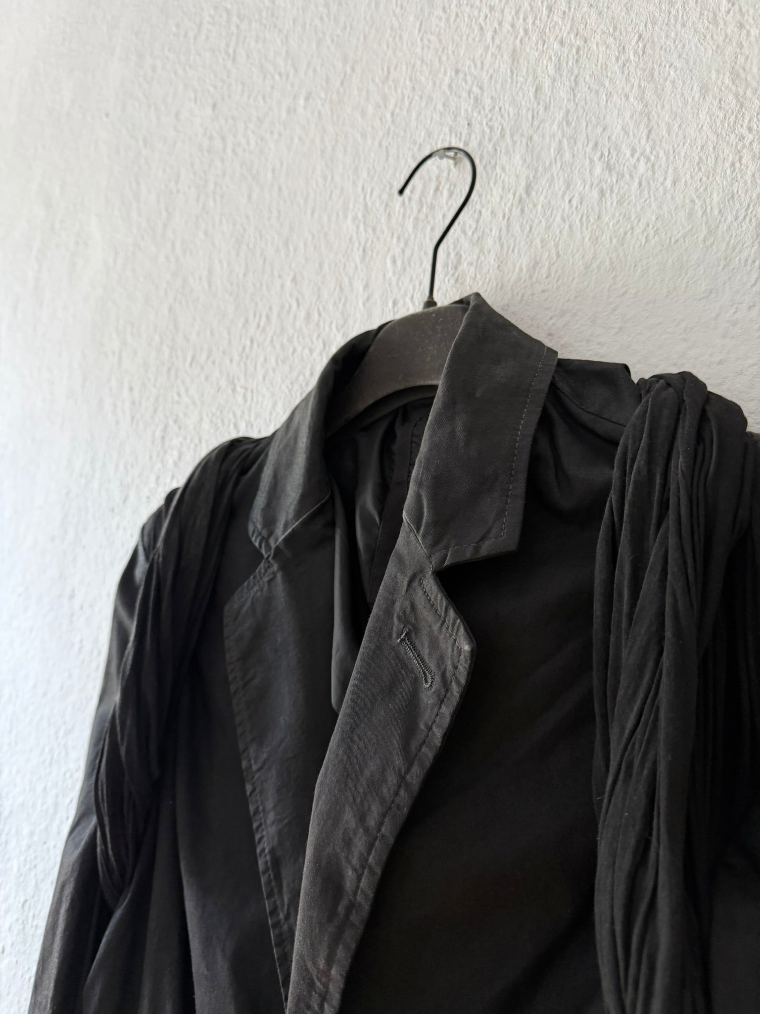 S/S 14 "VICIOUS" Black Mineral Hustler Jacket Rick Owens L