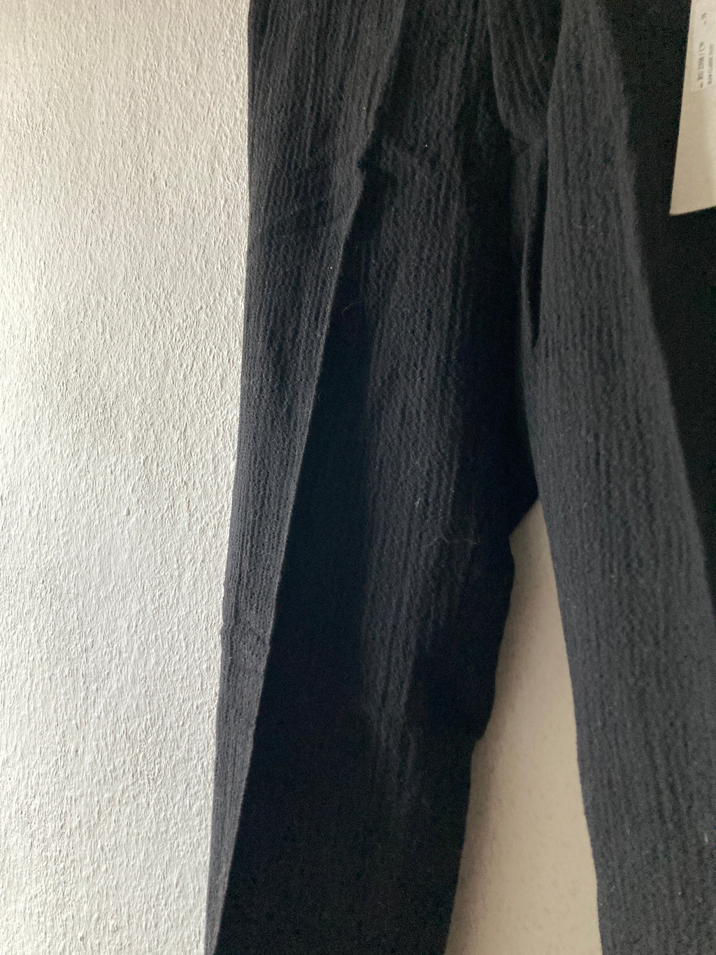 F/W 11 "LIMO" Textured Black Mohair & Wool Trousers Rick Owens in IT50/L