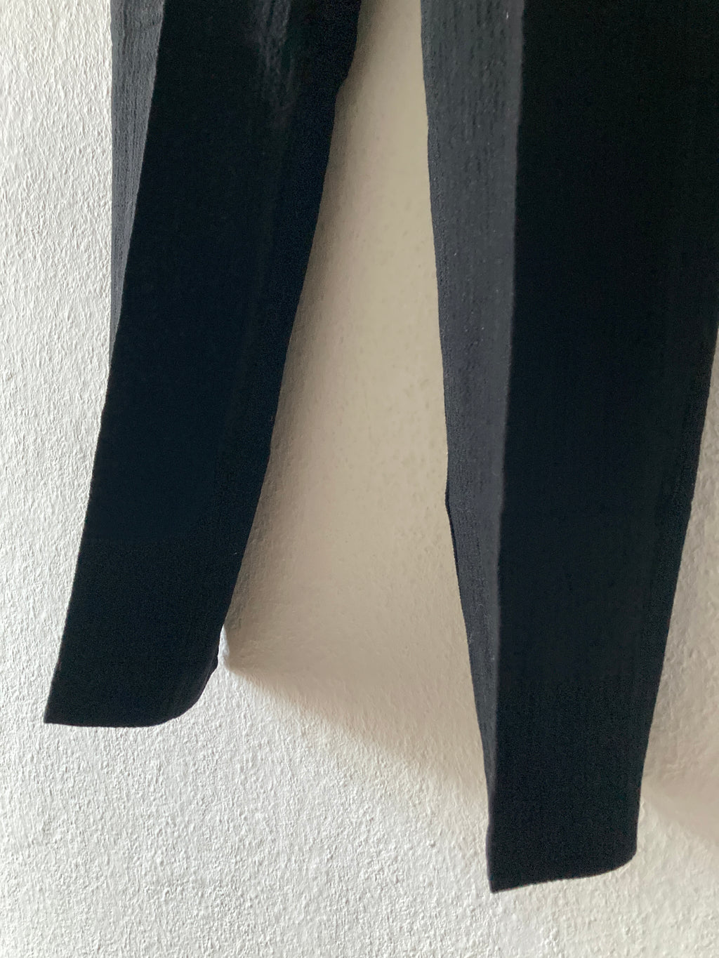 F/W 11 "LIMO" Textured Black Mohair & Wool Trousers Rick Owens in IT50/L