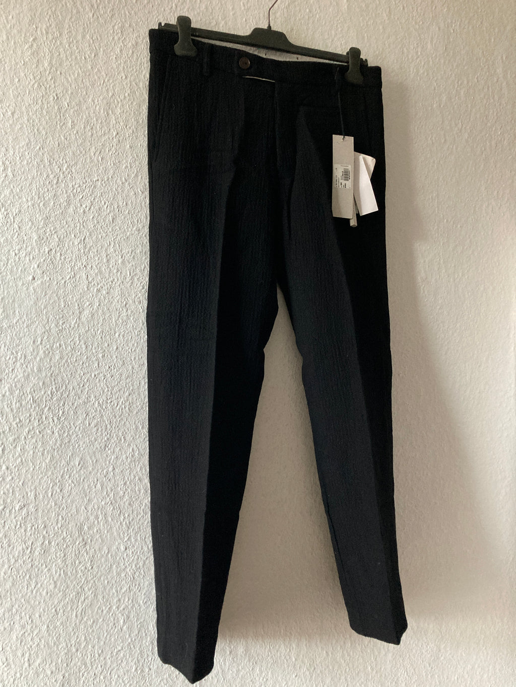 F/W 11 "LIMO" Textured Black Mohair & Wool Trousers Rick Owens in IT50/L