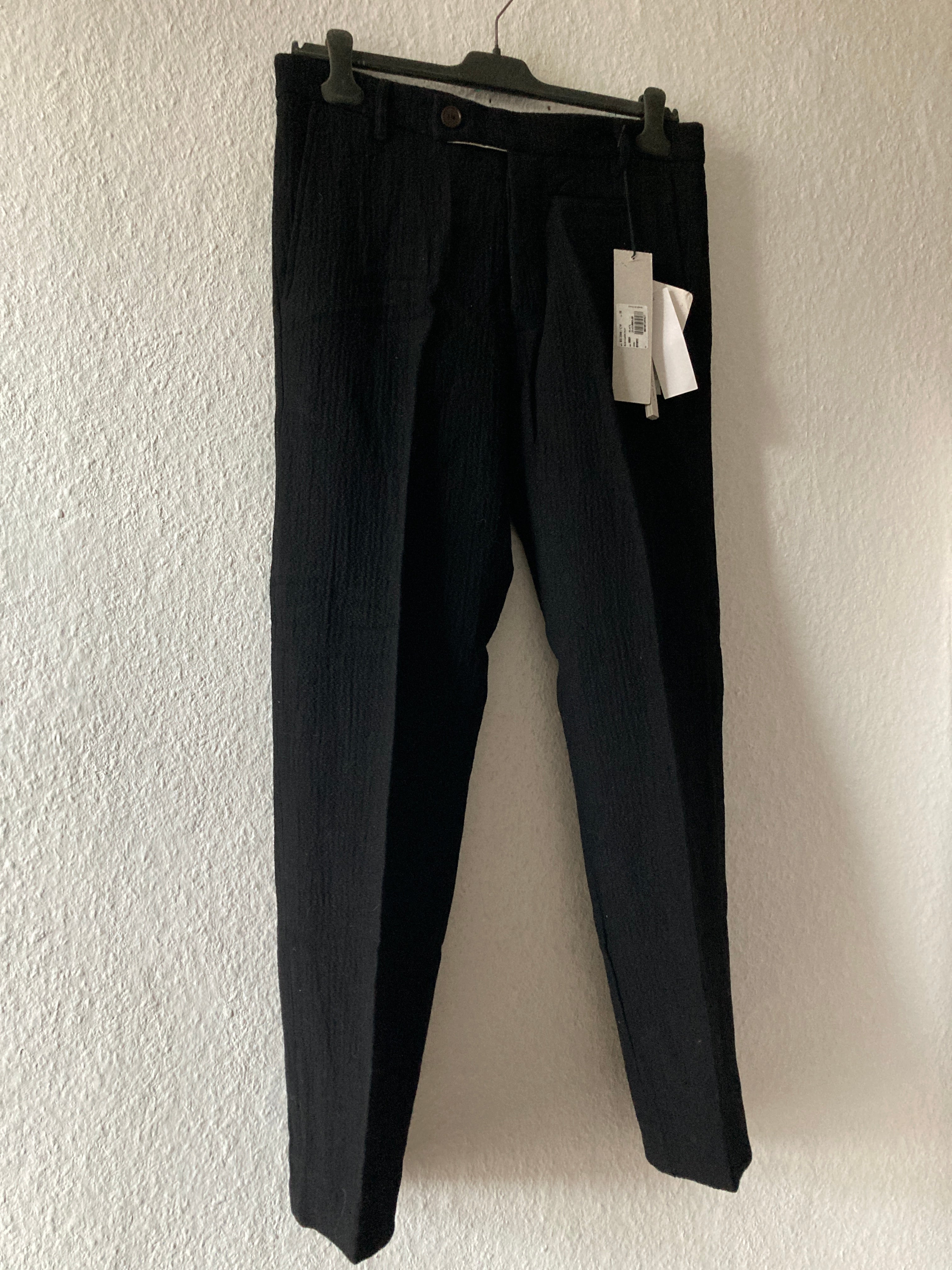 F/W 11 "LIMO" Textured Black Mohair & Wool Trousers Rick Owens in IT50/L