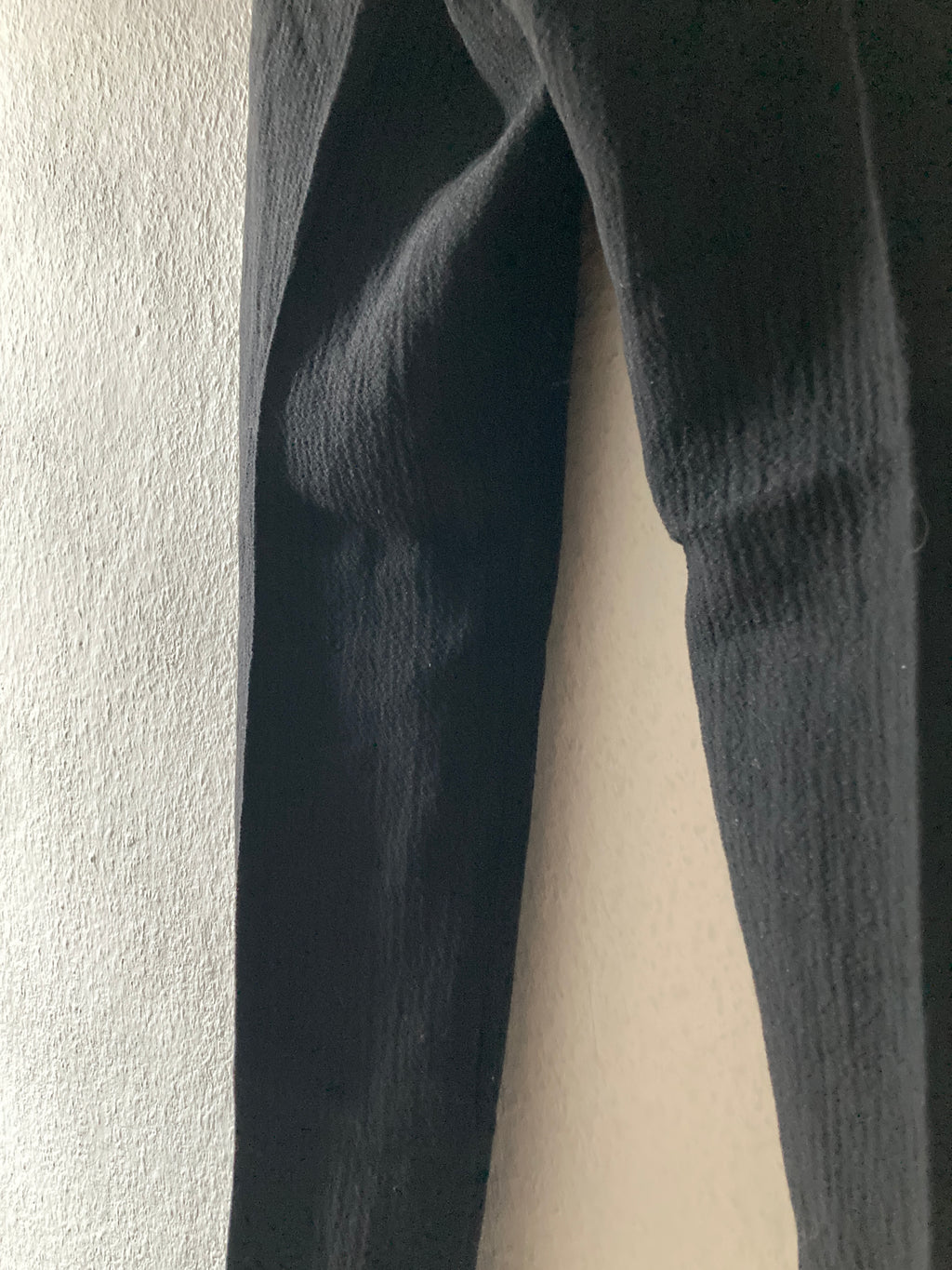 F/W 11 "LIMO" Textured Black Mohair & Wool Trousers Rick Owens in IT50/L